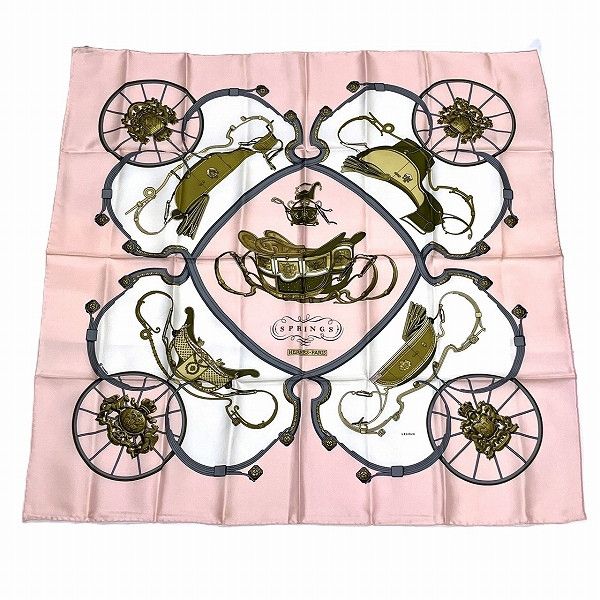 Hermes Hermes Hermes Silk Scarf Carré 90 Spring Canvas Scarf in Great Condition Size ONE SIZE - 1 Thumbnail