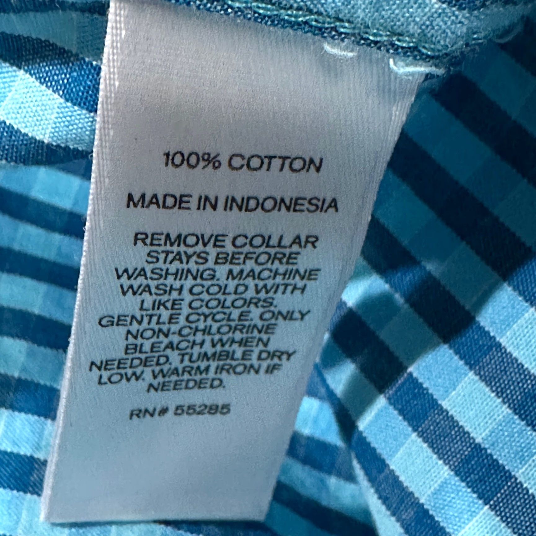 Express VINTAGE Express Shirt Blue Size M Cotton 100% Button Up Check Gingham Preppy Business Casual Mens Size US M / EU 48-50 / 2 - 7 Thumbnail