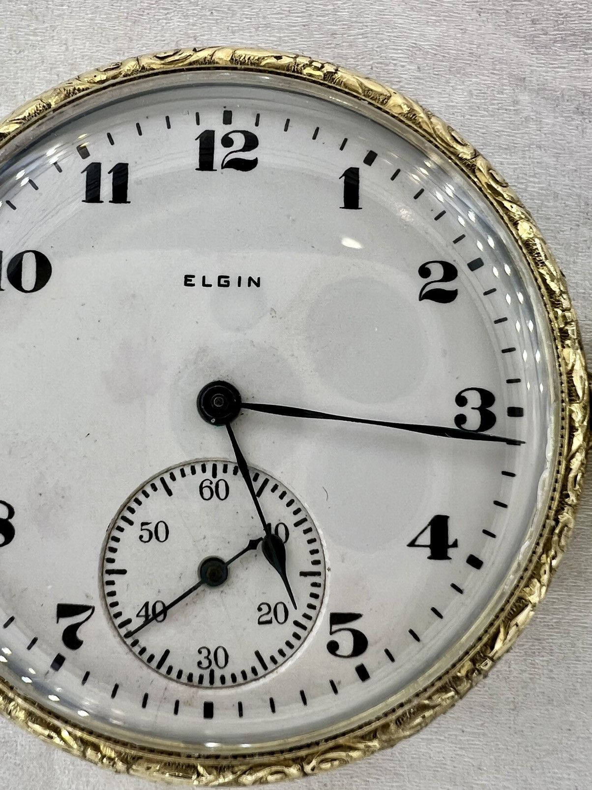 Elgin National Watch Company Vintage 1921 Elgin Pocket Watch Gold Filled Case 12S Size ONE SIZE - 8 Thumbnail