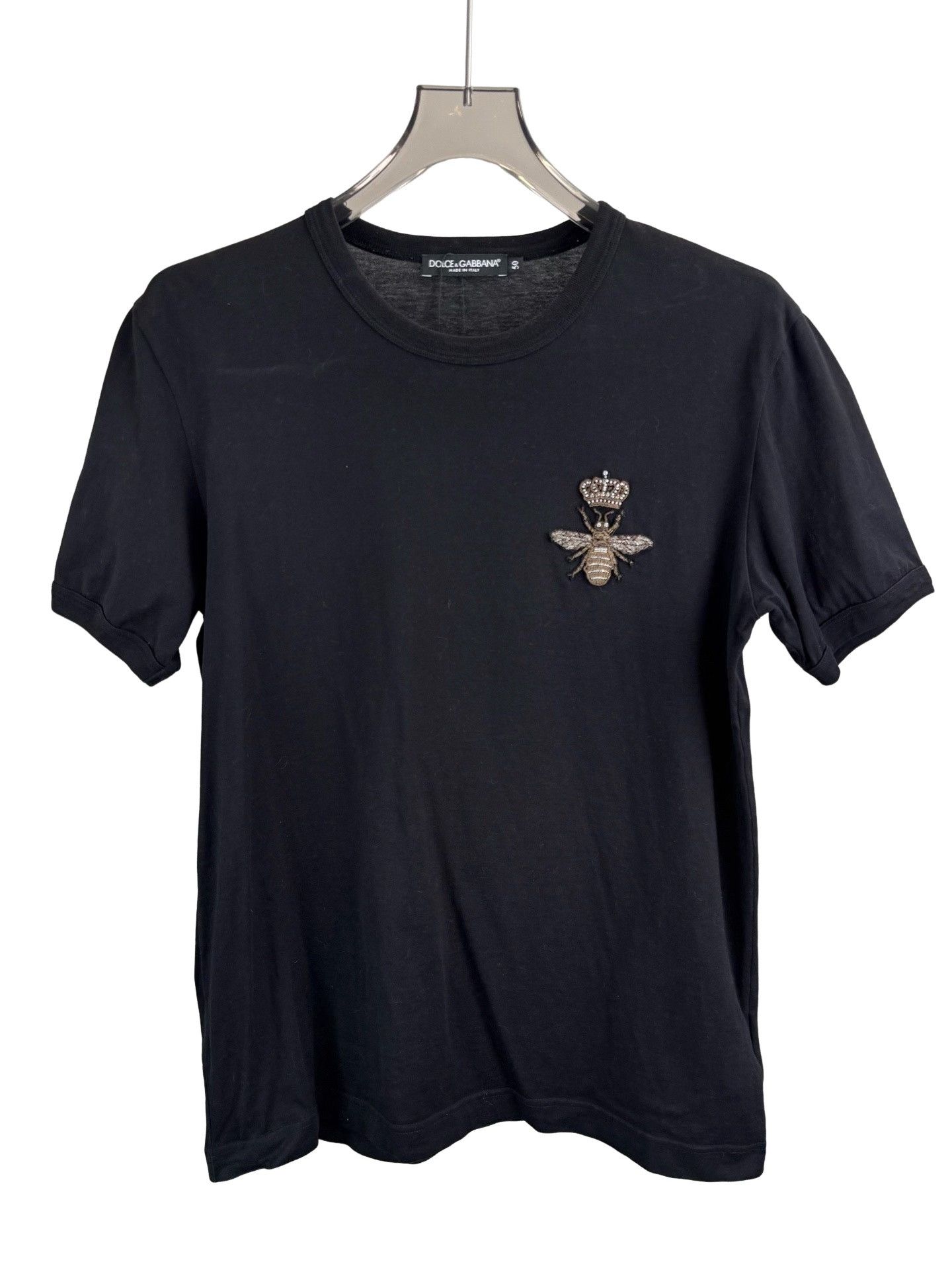Dolce & Gabbana Dolce & Gabbana Bee Crown Embroidered T-Shirt 50 Size US M / EU 48-50 / 2 - 1 Thumbnail