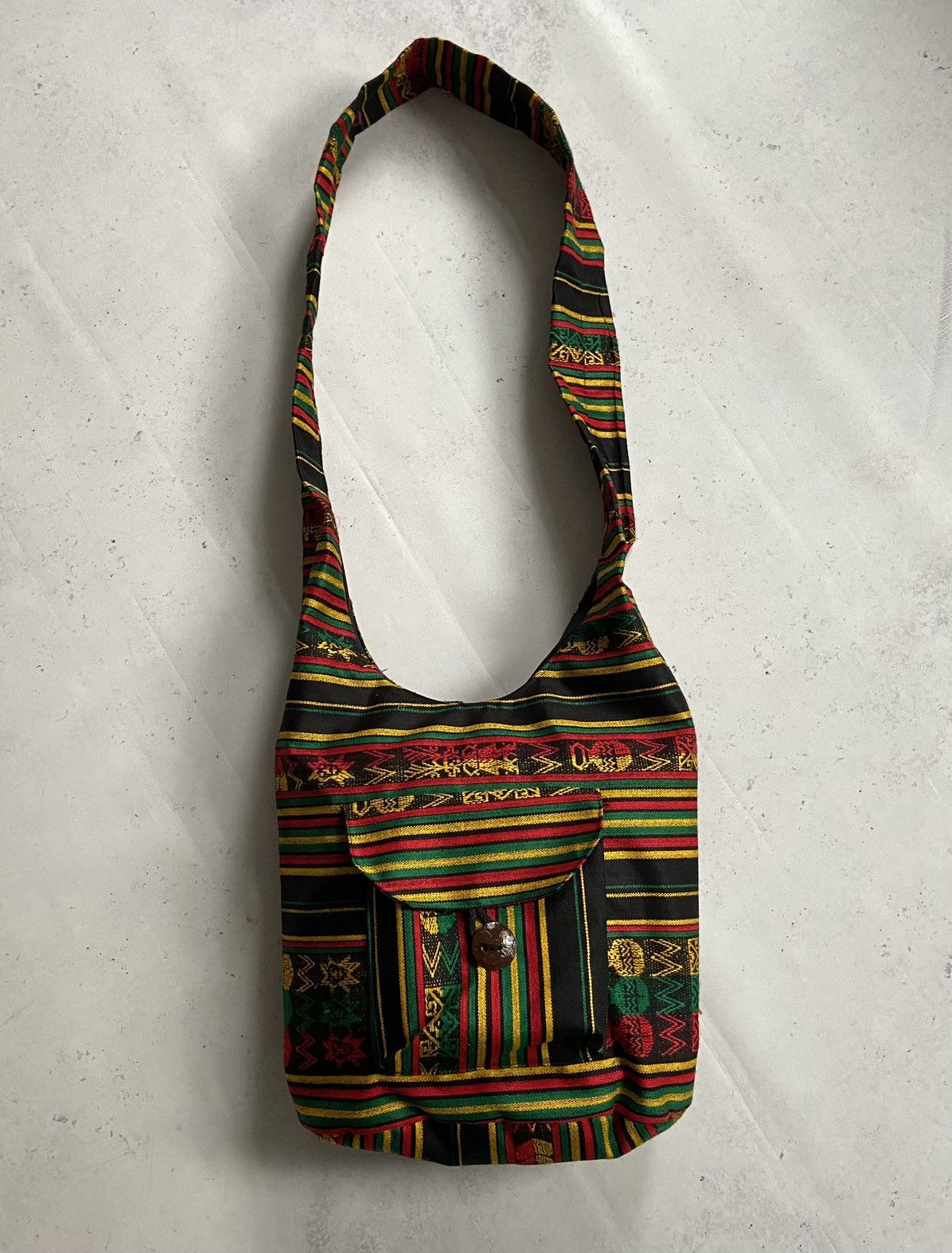 Vintage Vintage Hippie Avant Garde Sling Bag Y2K Weed Styl Crossbody Size ONE SIZE - 1 Thumbnail