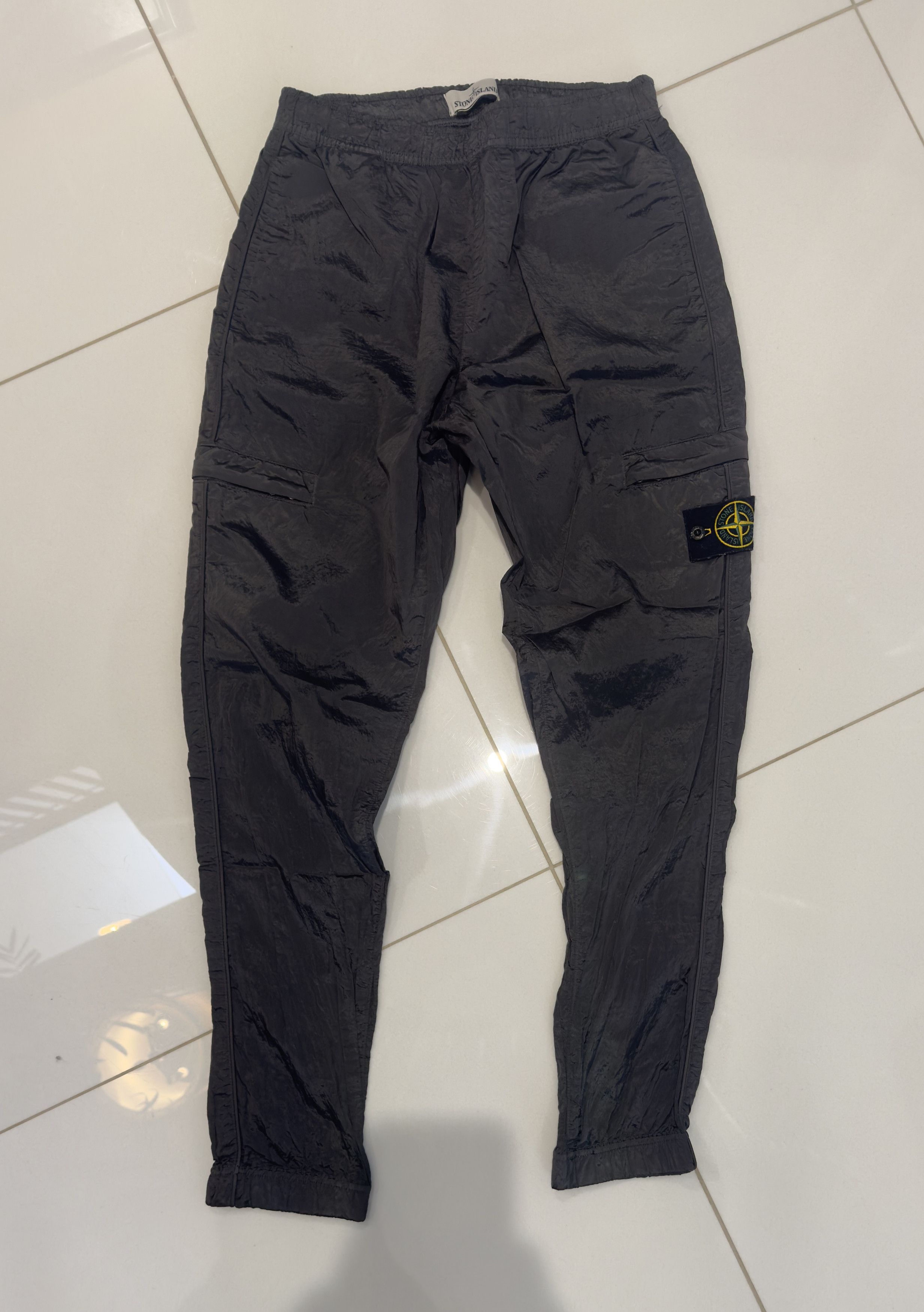 Stone Island Stone Island Charcoal Gray Nylon Pants Size US 30 / EU 46 - 2 Thumbnail