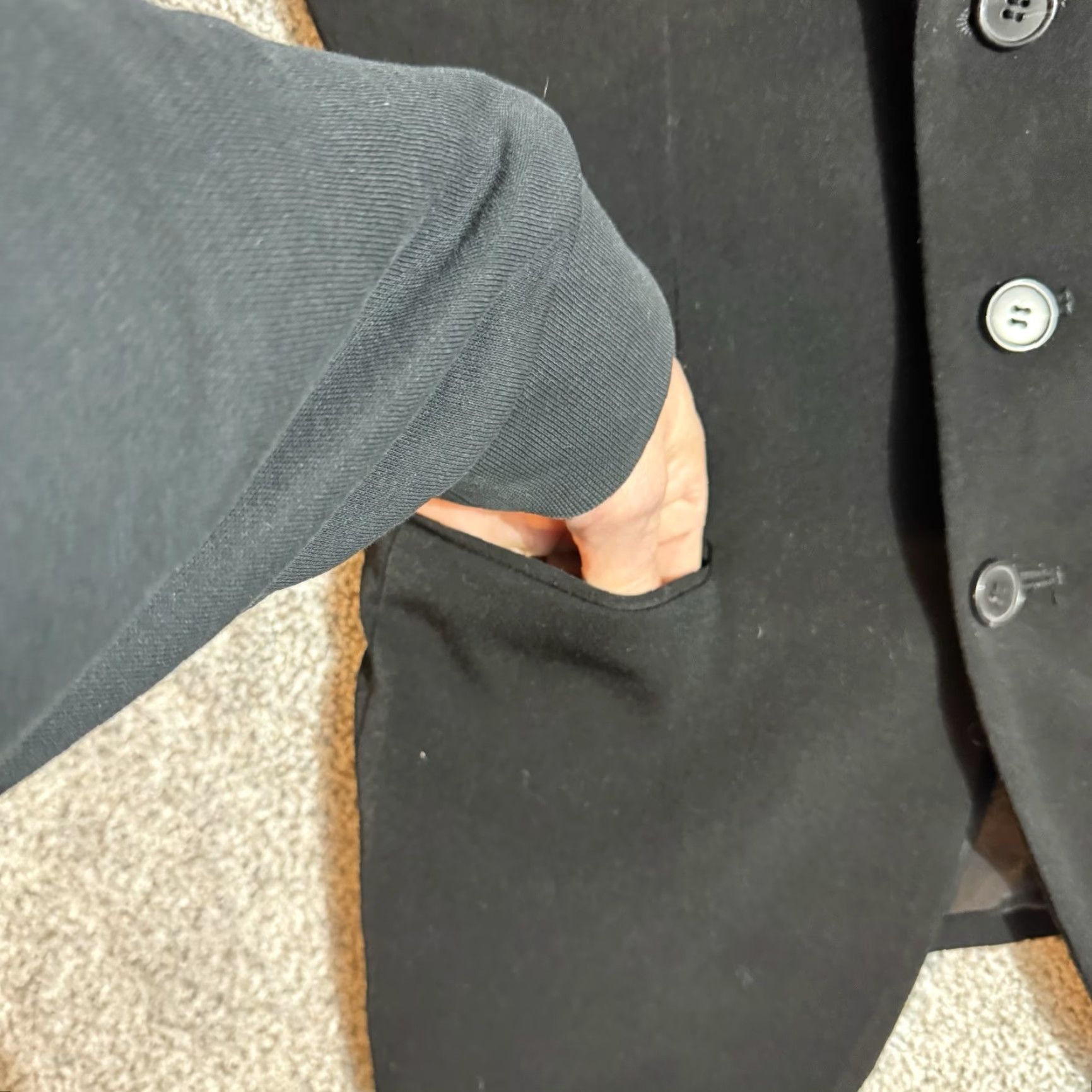 Vintage VINTAGE Barrage Blazer Womens Size 14R Blazer Single-Breasted Notch Lapel Black 90s Y2K Office Preppy Business Mens? Size XL / US 12-14 / IT 48-50 - 3 Thumbnail