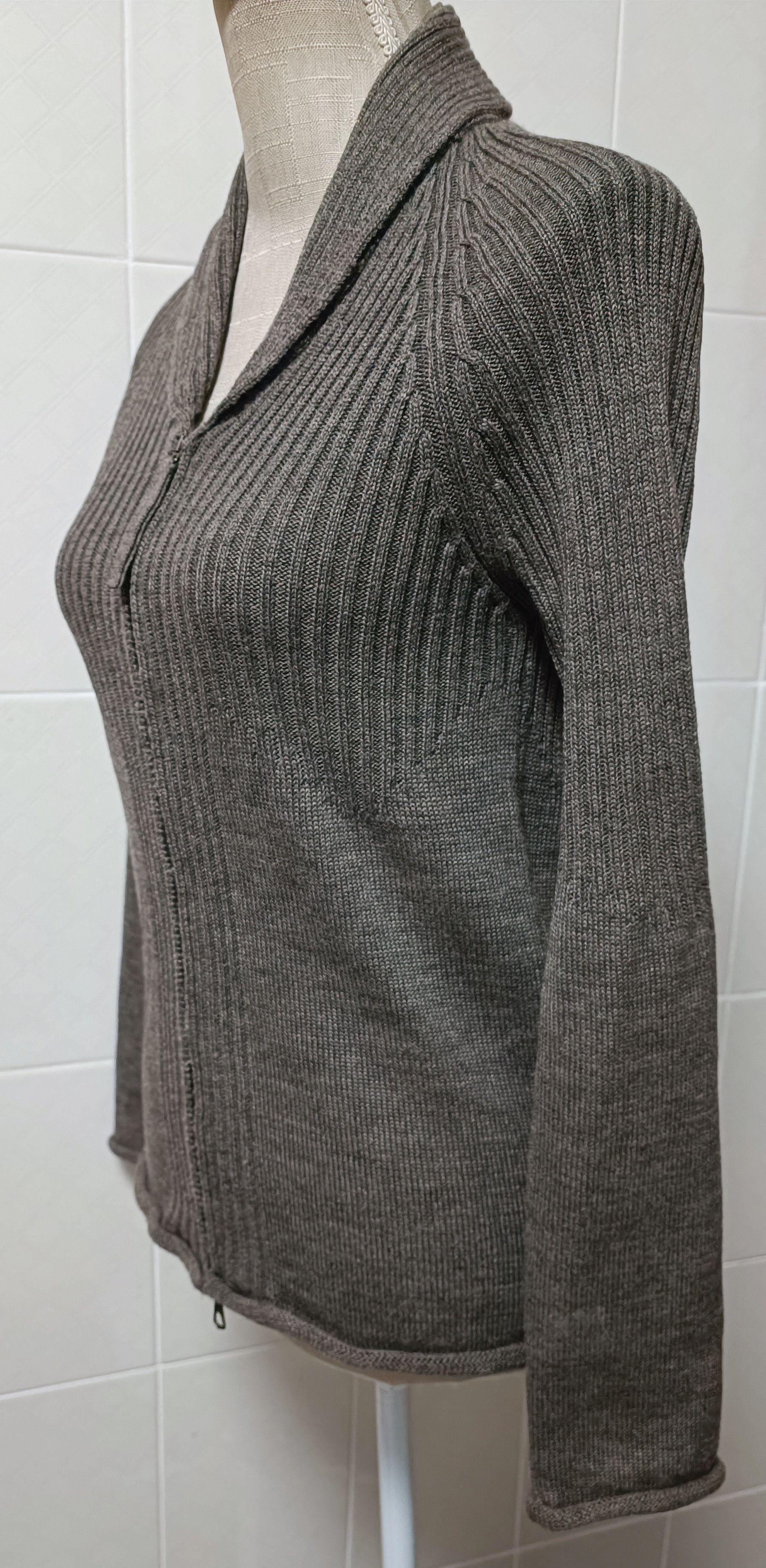 Jean Paul Gaultier 90's - Mink color wool cardigan Size S / US 4 / IT 40 - 11 Thumbnail