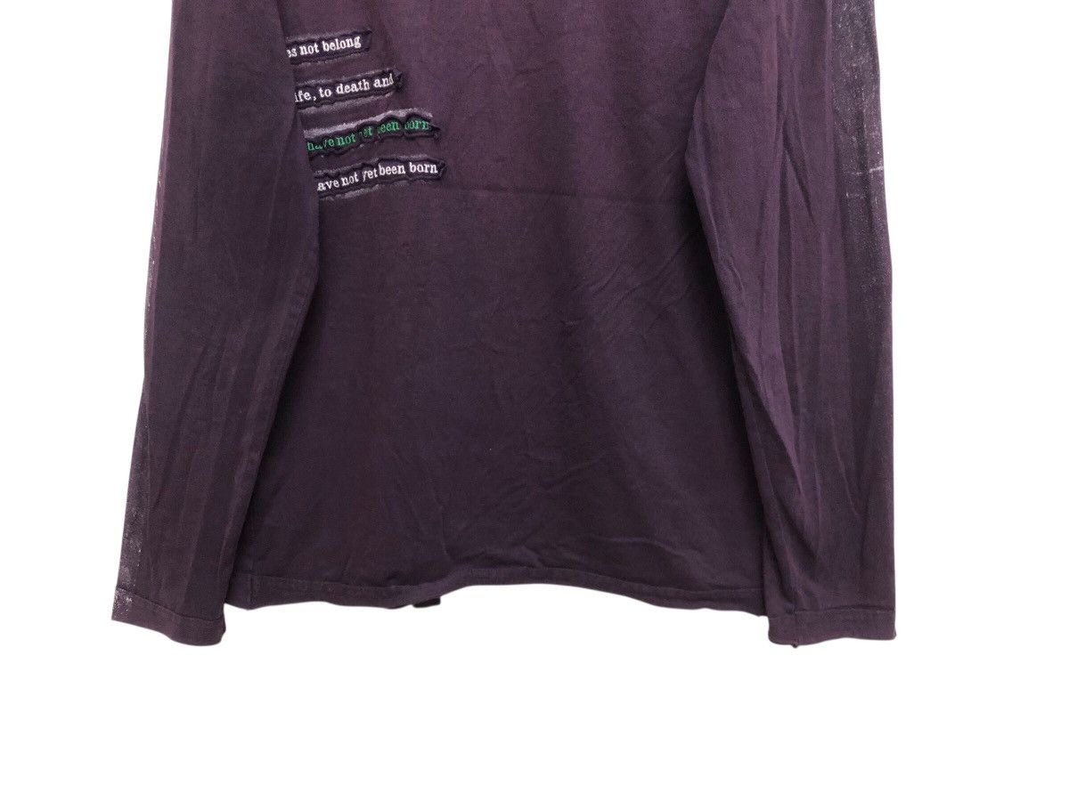 Adolfo Dominguez GRUNGE PATCH POEM TEE PAINT ROLL ROUGH EDGE DISTRESSED STYLE Size US L / EU 52-54 / 3 - 11 Thumbnail