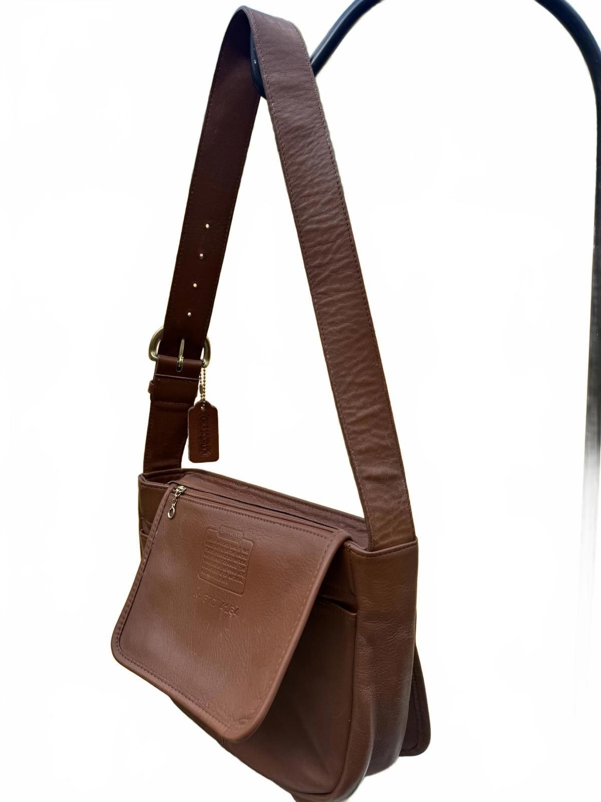 Coach Vintage 90's Coach Brown Leather Women's Shoulder Bag Size ONE SIZE - 5 Thumbnail