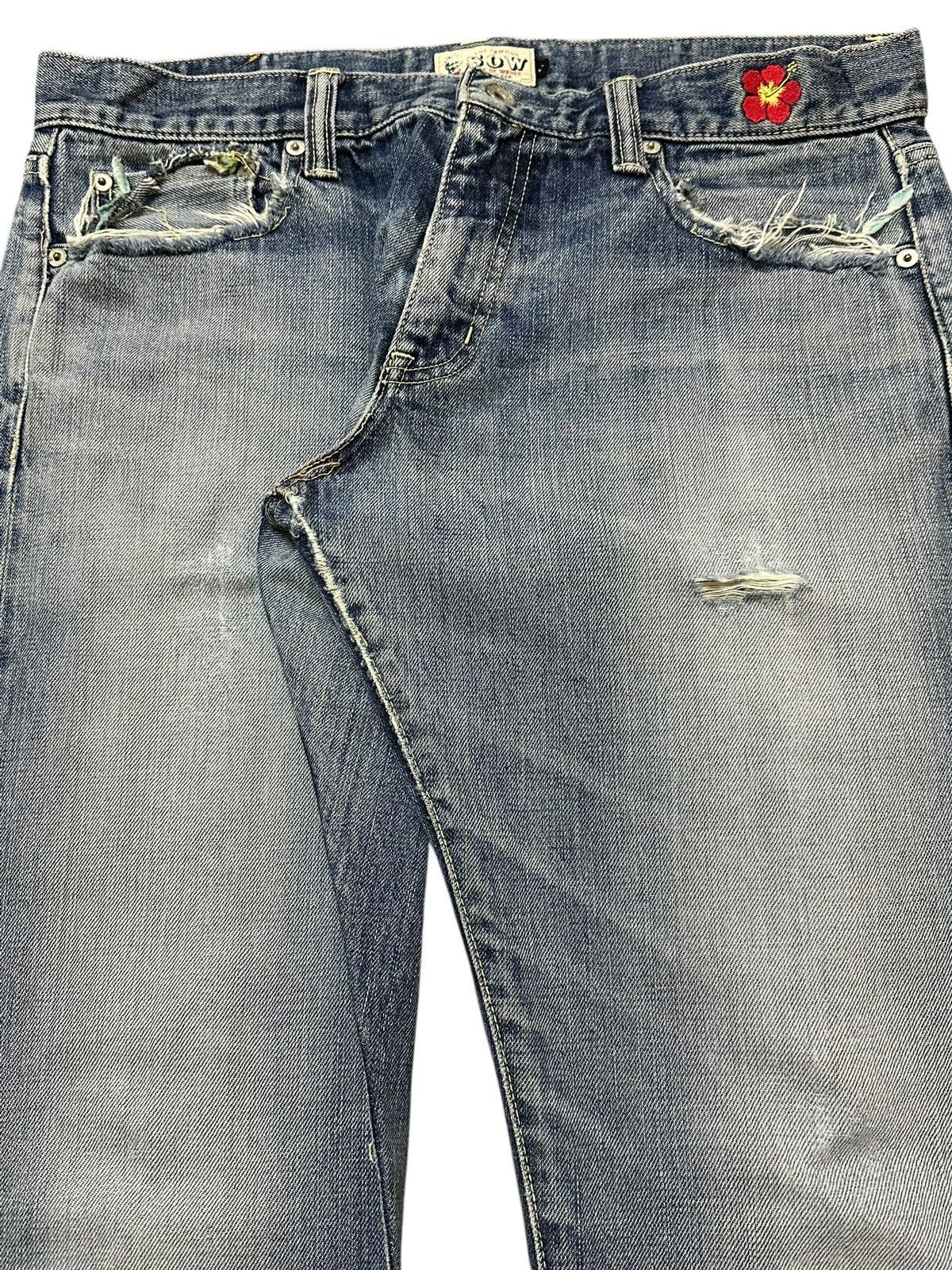 Other Vintage Japanese Brand Blue Faded Wash Style Jeans Size US 34 / EU 50 - 4 Thumbnail