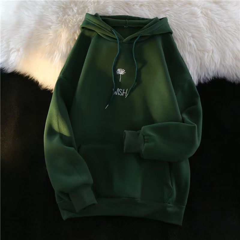 Japanese Brand × Vintage Green vintage dandelion pattern cotton hoodie Size US M / EU 48-50 / 2 - 1 Thumbnail
