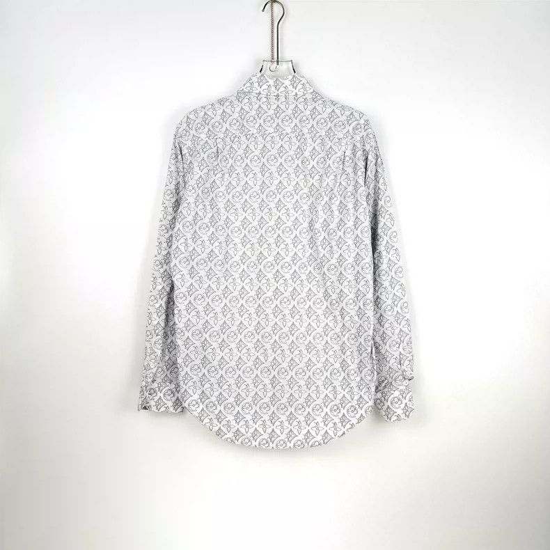 Louis Vuitton Louis Vuitton White and grey shirt with full logo shirt 250 Size US L / EU 52-54 / 3 - 4 Thumbnail