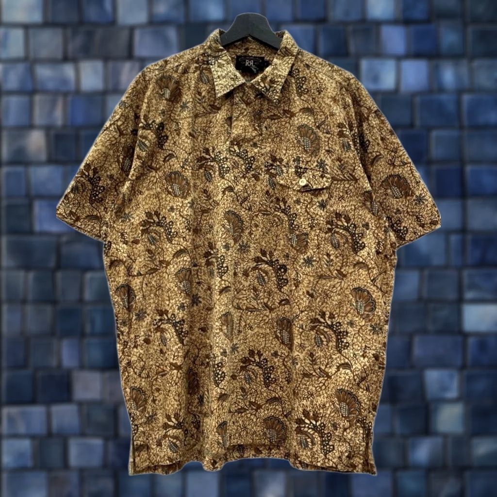 Ralph Lauren RRL RALPH LAUREN Shirt Men's Size L 90s Half-Button Short Sleeve Hawaiian USED Size US L / EU 52-54 / 3 - 1 Thumbnail