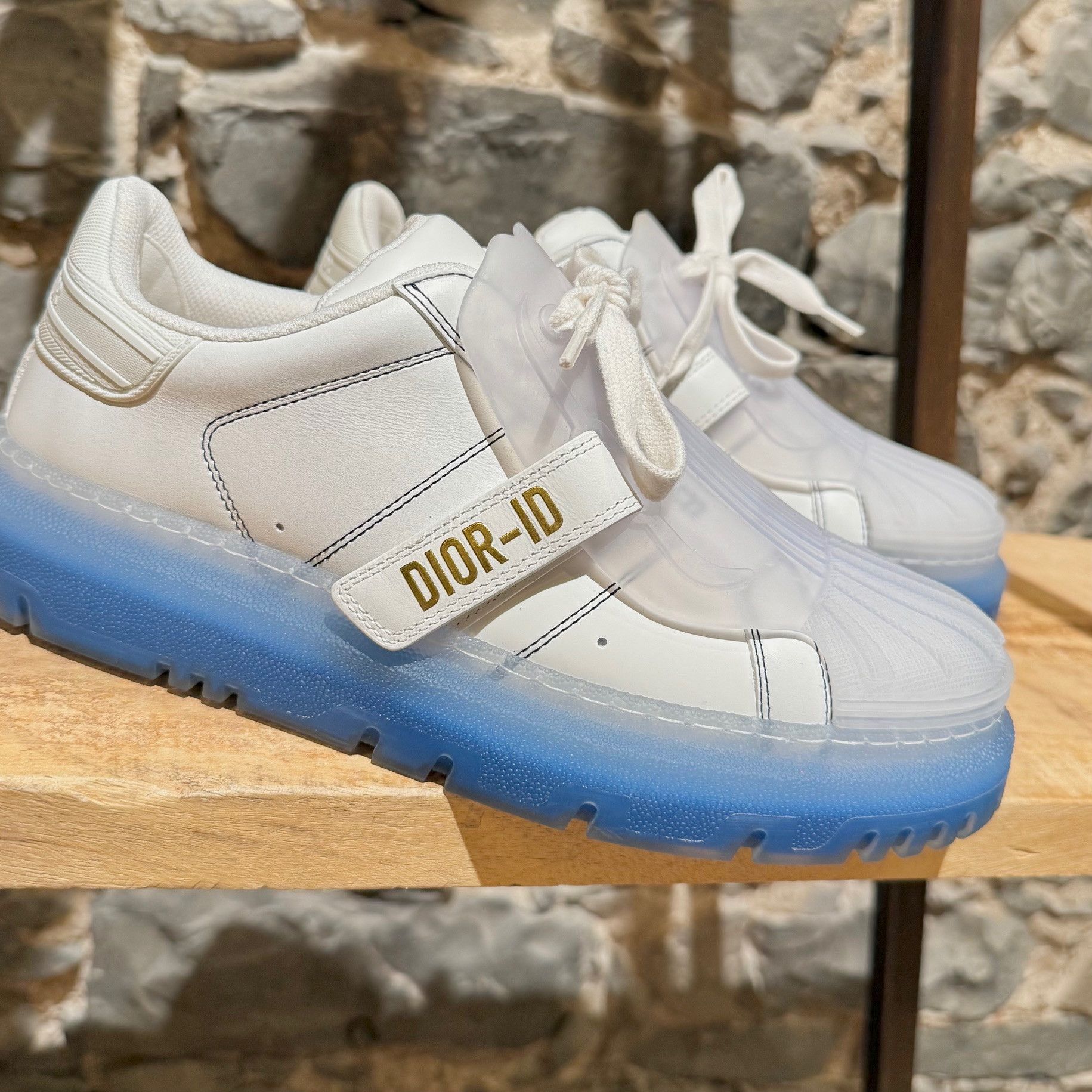 Dior Dior Dior-ID Strap White Blue Sole Sneakers Size US 8.5 / IT 38.5 - 2 Thumbnail
