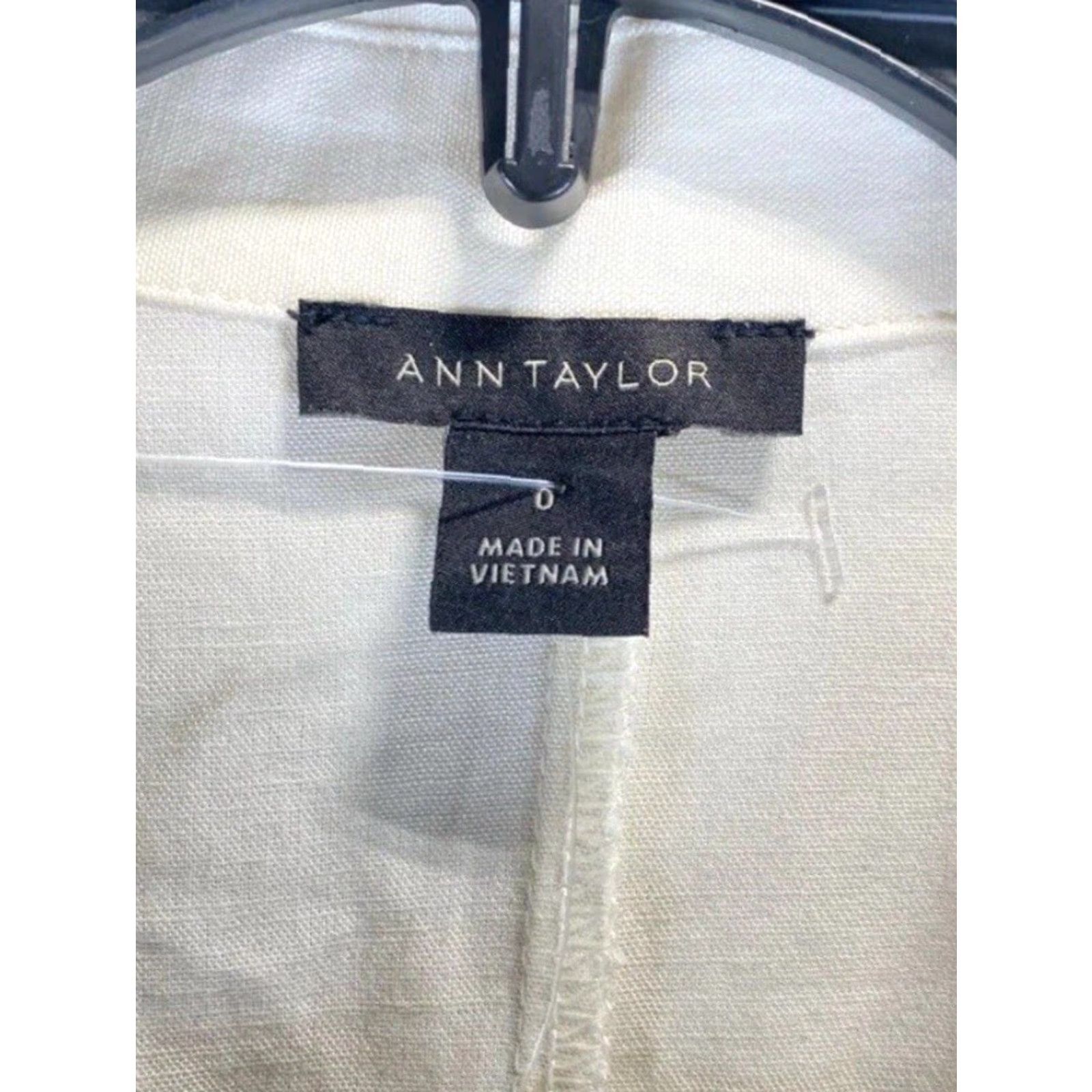 Ann Taylor ANN TAYLOR Women’s Ivory ShortSleeve ElasticWaist Romper Dress Size 0 NEW NWT Size XS / US 0-2 / IT 36-38 - 5 Thumbnail