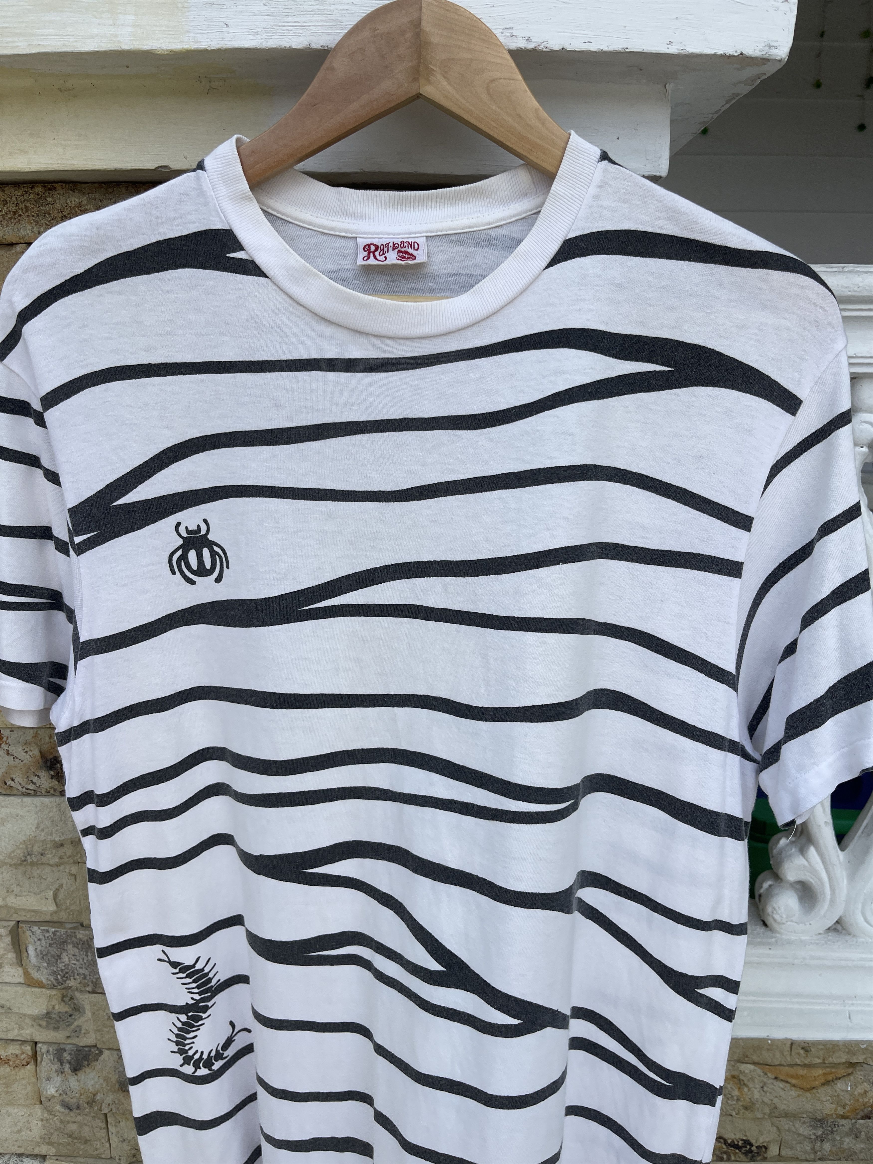 Vintage Last Drop🔥Rare🔥Vintage Rat Land Japan Striped T-Shirt Size US L / EU 52-54 / 3 - 1 Thumbnail