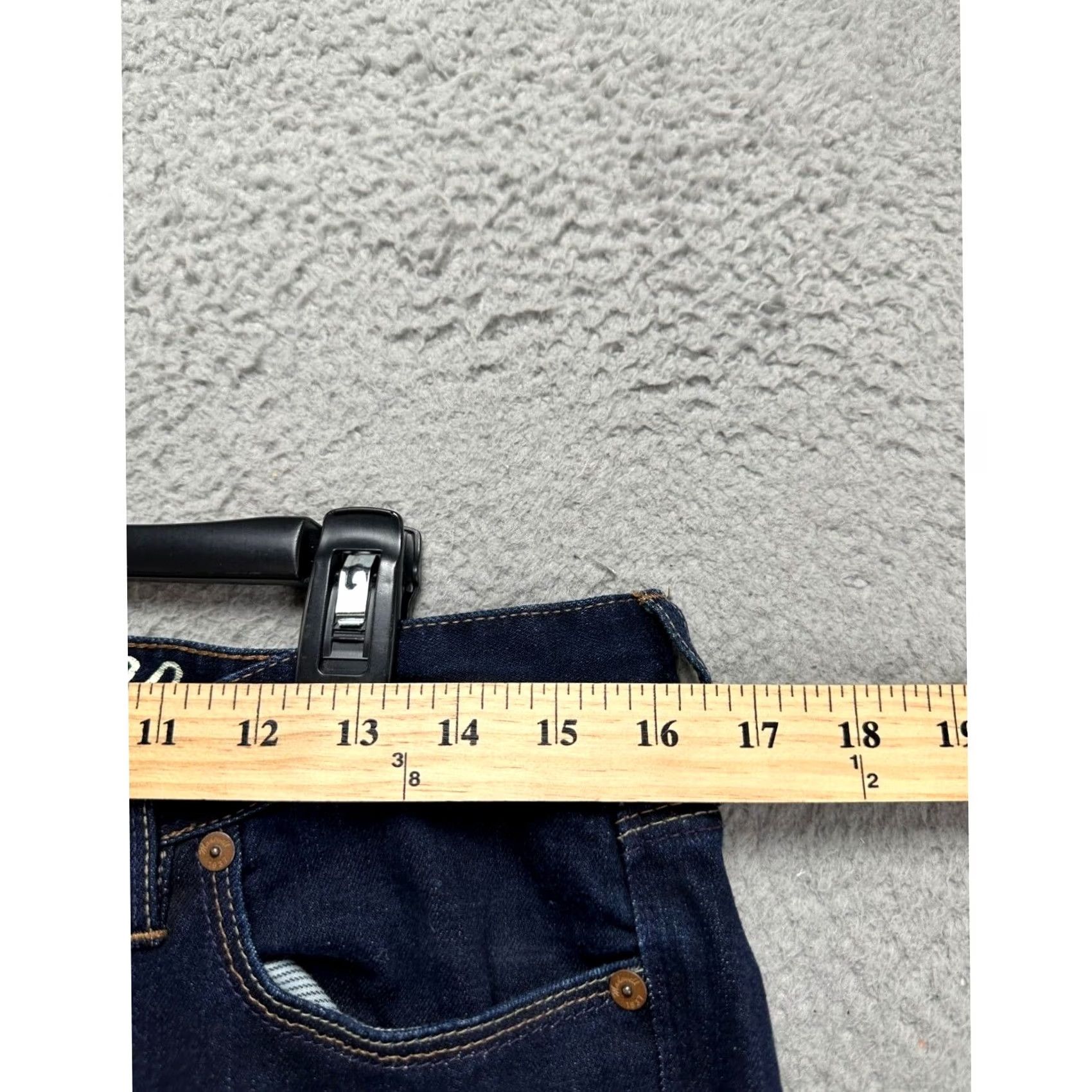 Madewell Madewell Jeans Men 31X34 Blue Dark Wash Straight Rail Stretch Denim Pants Pocket Jeans (Non-Vintage) Mens 31X34 Size US 31 - 5 Thumbnail