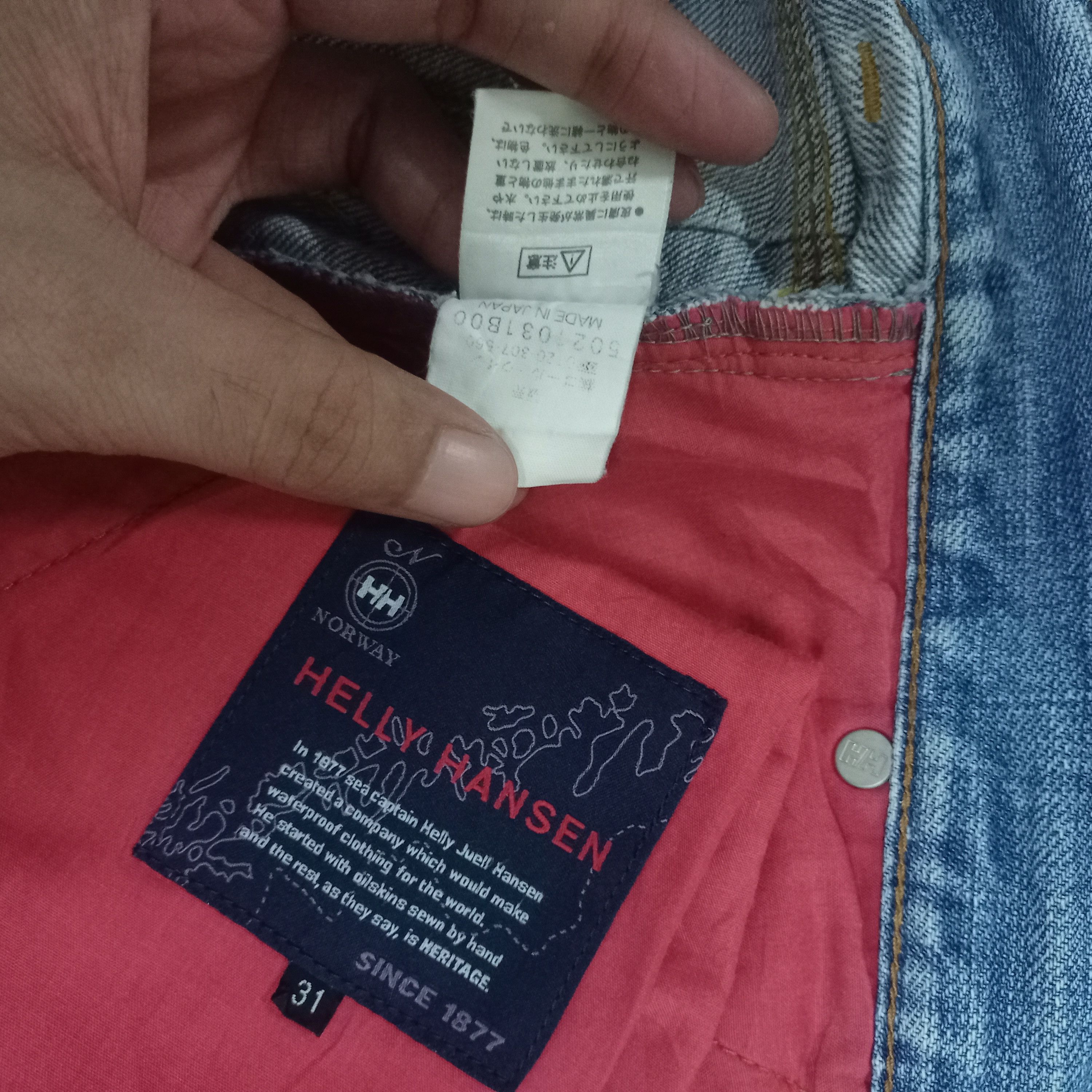 Helly Hansen Vintage Japan Helly Hansen Curve Leg Distressed Baggy Jeans Size US 32 / EU 48 - 10 Thumbnail