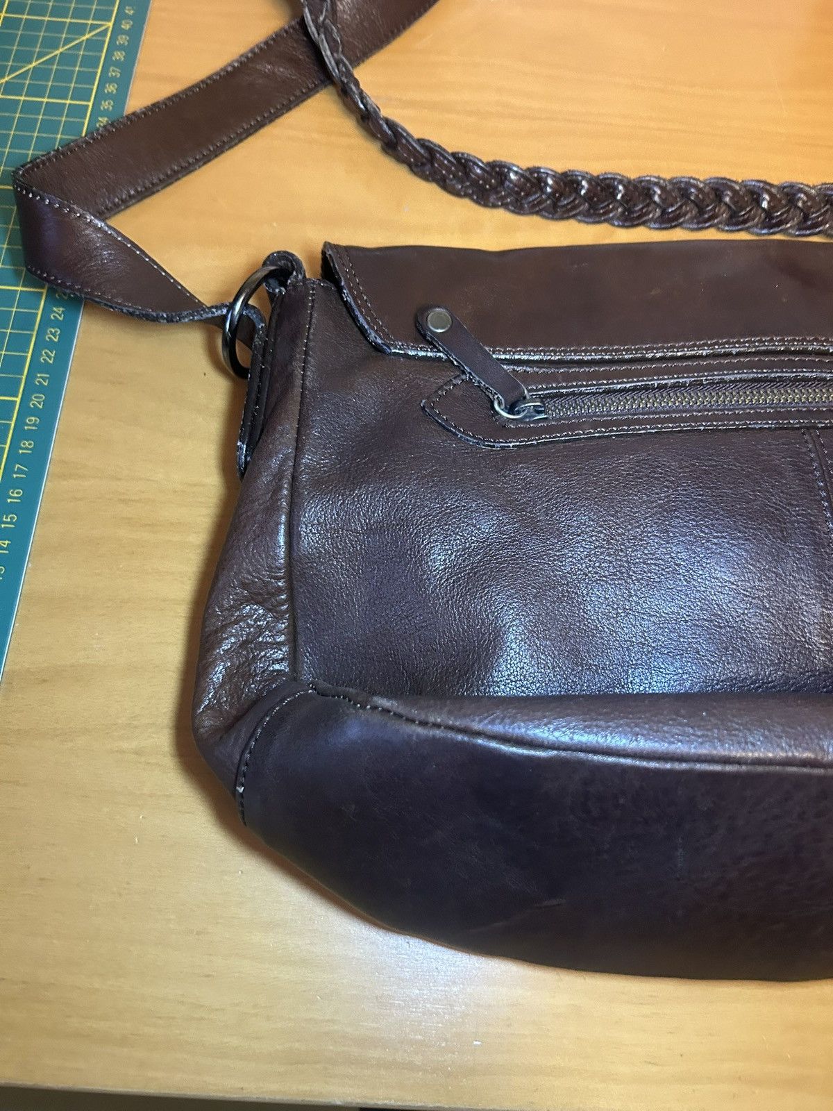 Vintage Thomas Wylde braided leather rhinestone skull crossbody bag Size ONE SIZE - 14 Thumbnail