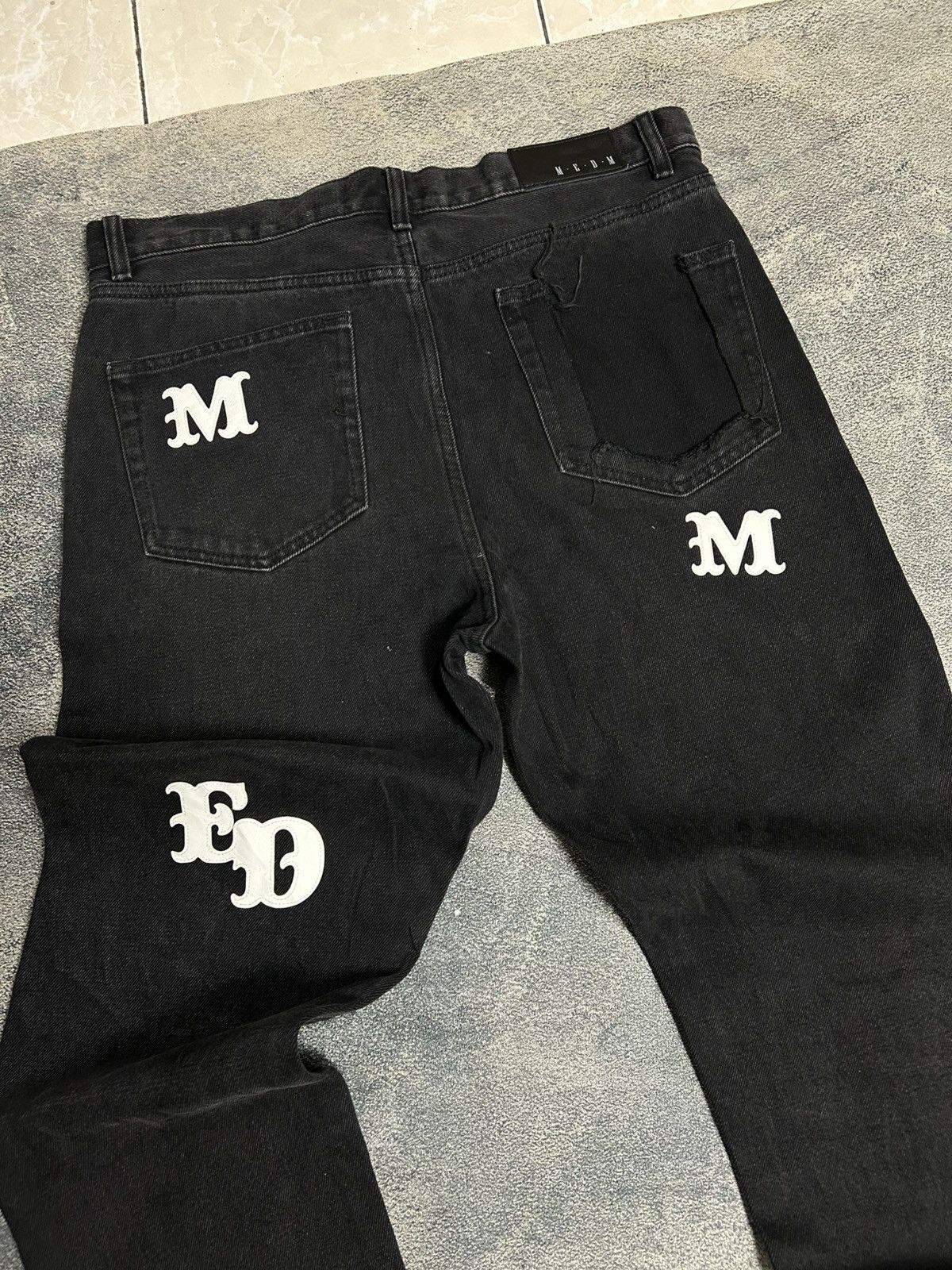Japanese Brand Mr Enjoy Da Money SS21 Letter Trousesr CH style Size US 33 - 5 Thumbnail