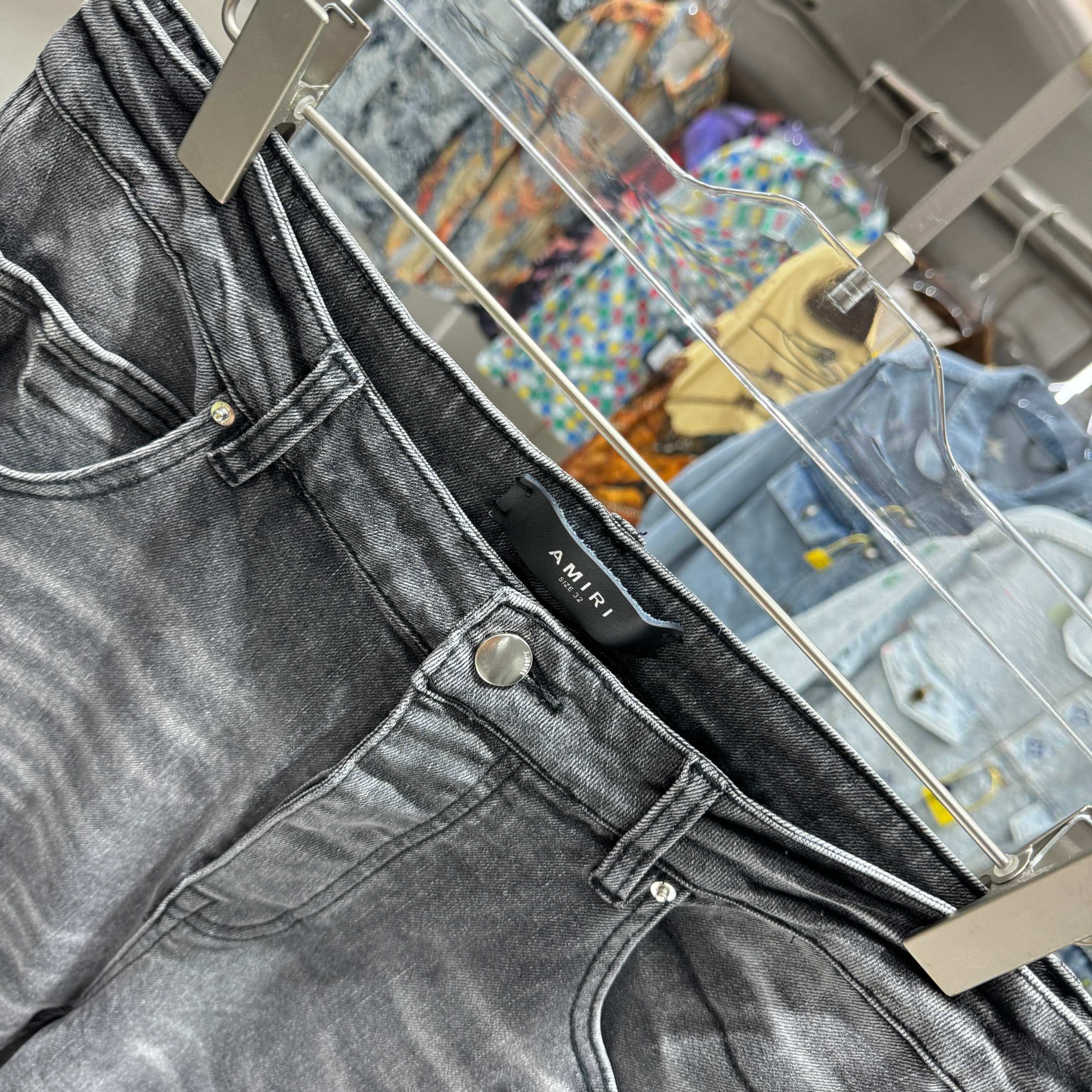 Other Broken hole street trend slim fit small leg elastic jeans Size US 36 / EU 52 - 5 Thumbnail