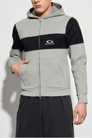 Balenciaga o1tr1nto0426 Loop Sports Icon Sweatsuit Hoodie in Grey/Black Size US XL / EU 56 / 4 - 3 Thumbnail