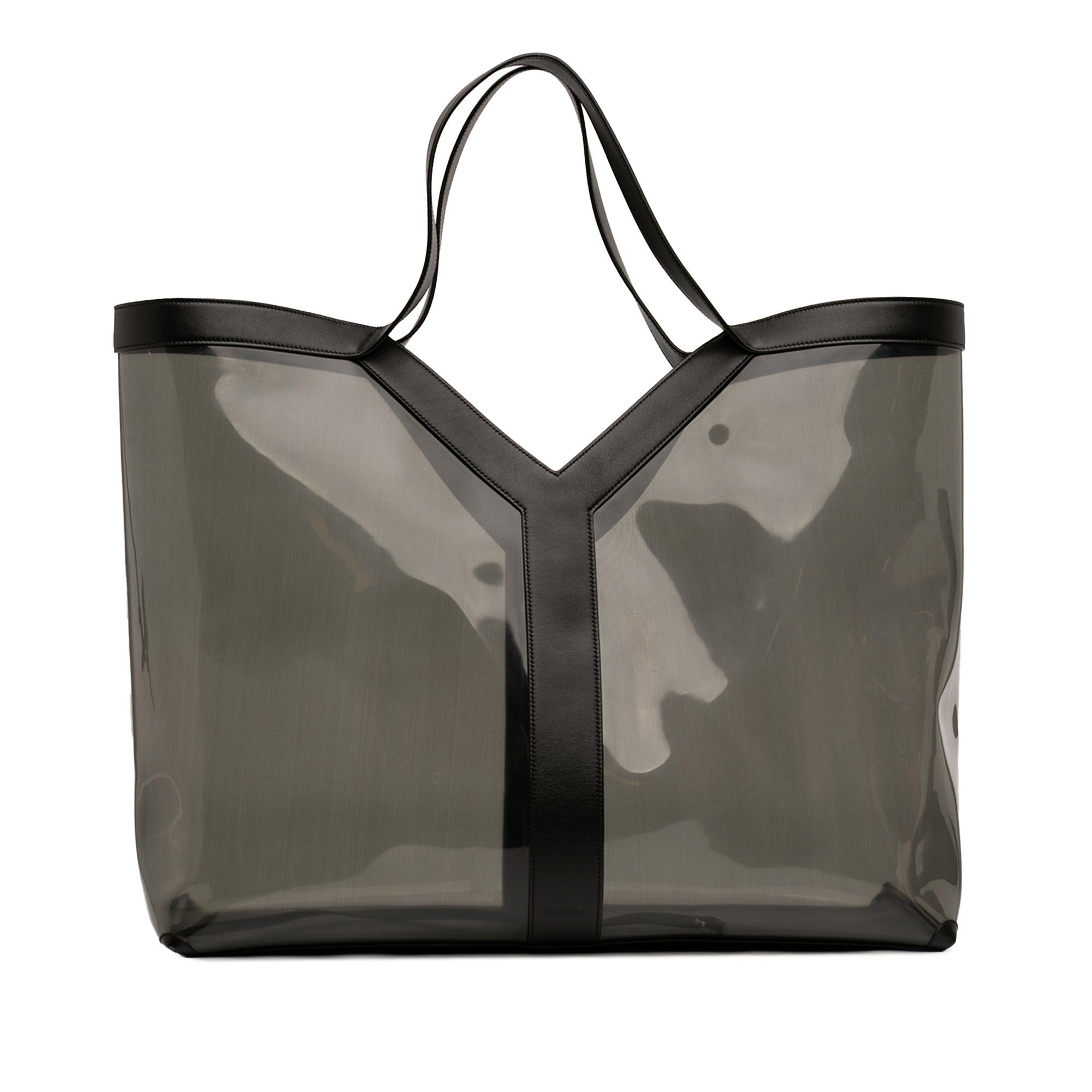 Saint Laurent Paris Maxi PVC Transparent Y Tote Size ONE SIZE - 1 Thumbnail