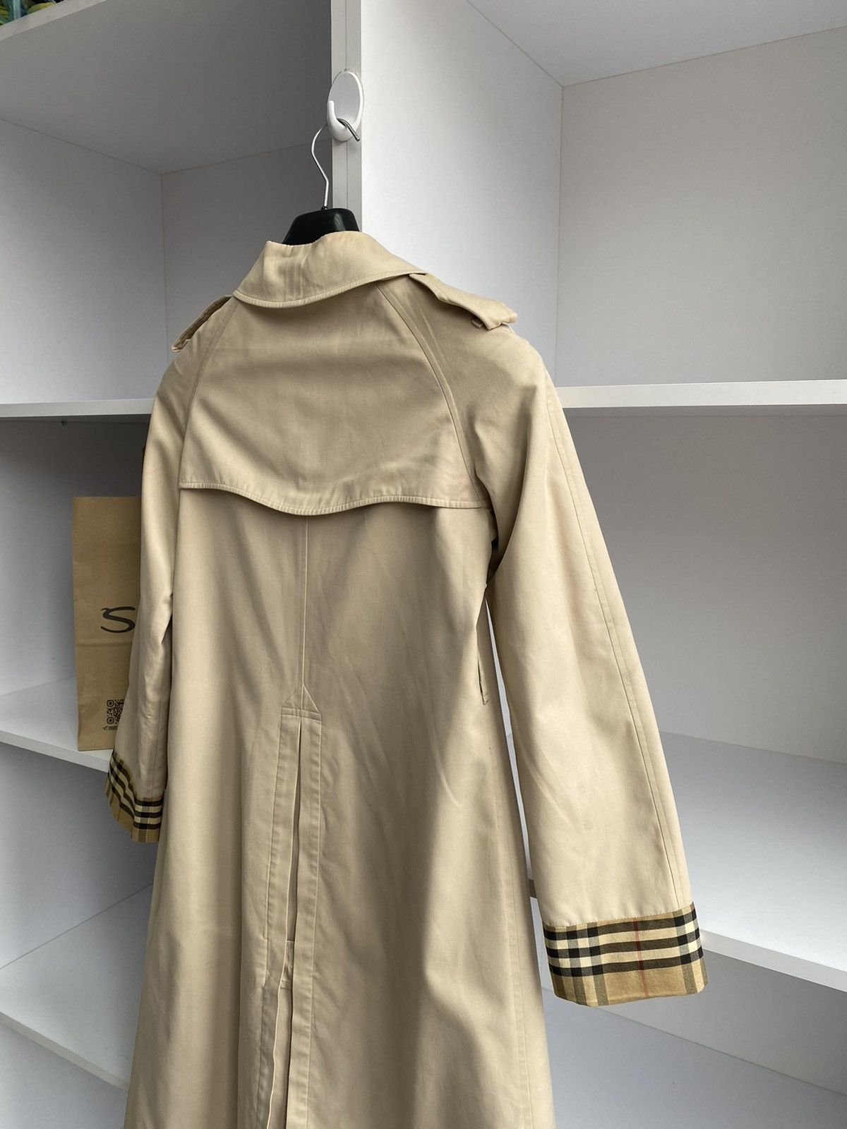 Burberry × Vintage Vintage Burberry Nova Check Trench Coat Size US S / EU 44-46 / 1 - 19 Thumbnail