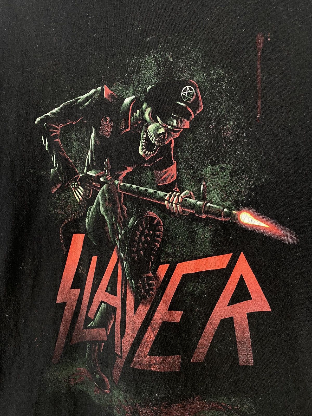 Band Tees × Slayer × Vintage Slayer tour tee 2007 skull soldier y2k alternative opium Size US L / EU 52-54 / 3 - 3 Thumbnail