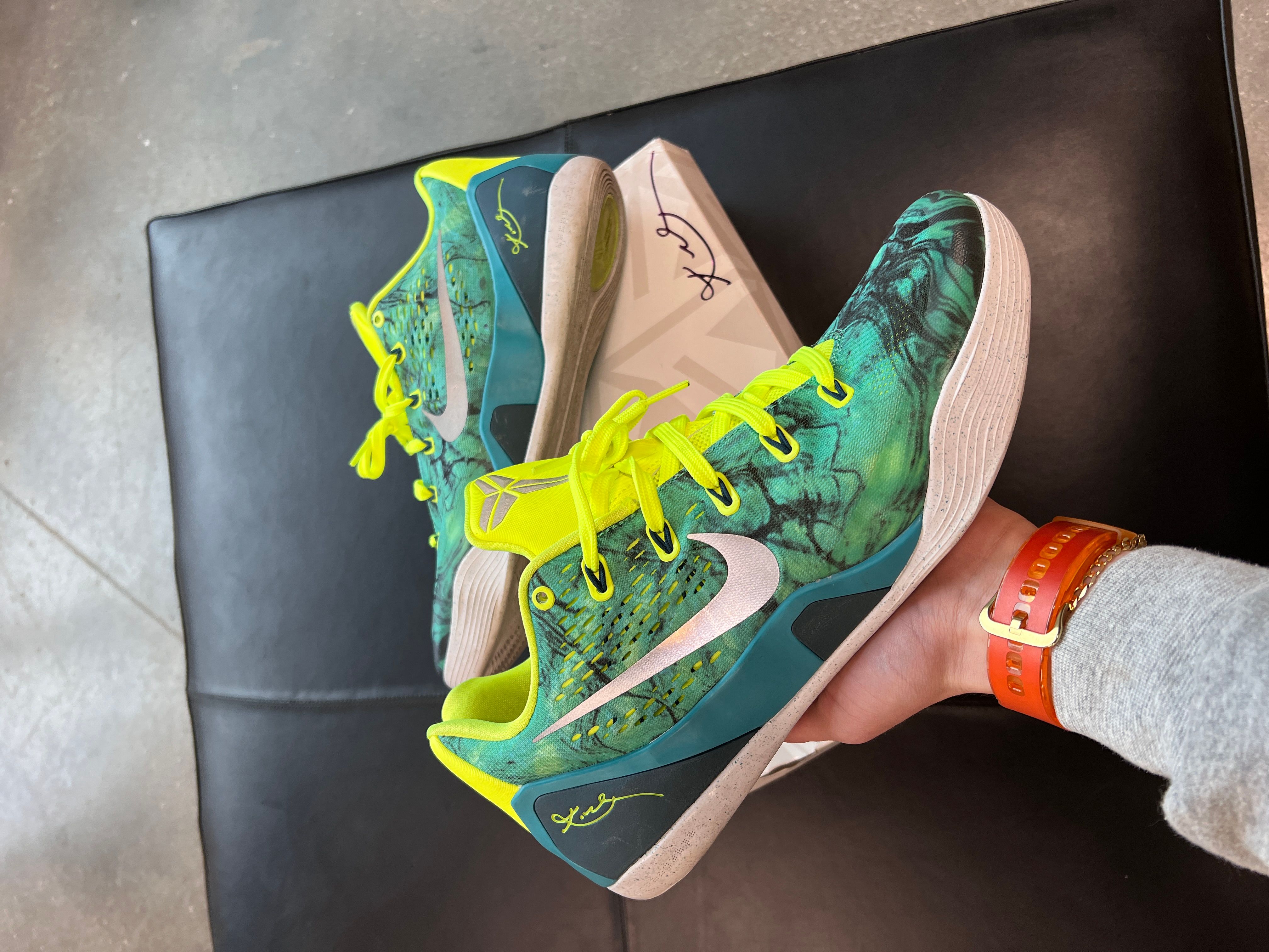 Pre-owned Kobe Mentality X Nike Kobe 9 Em Low Easter Shoes In Green