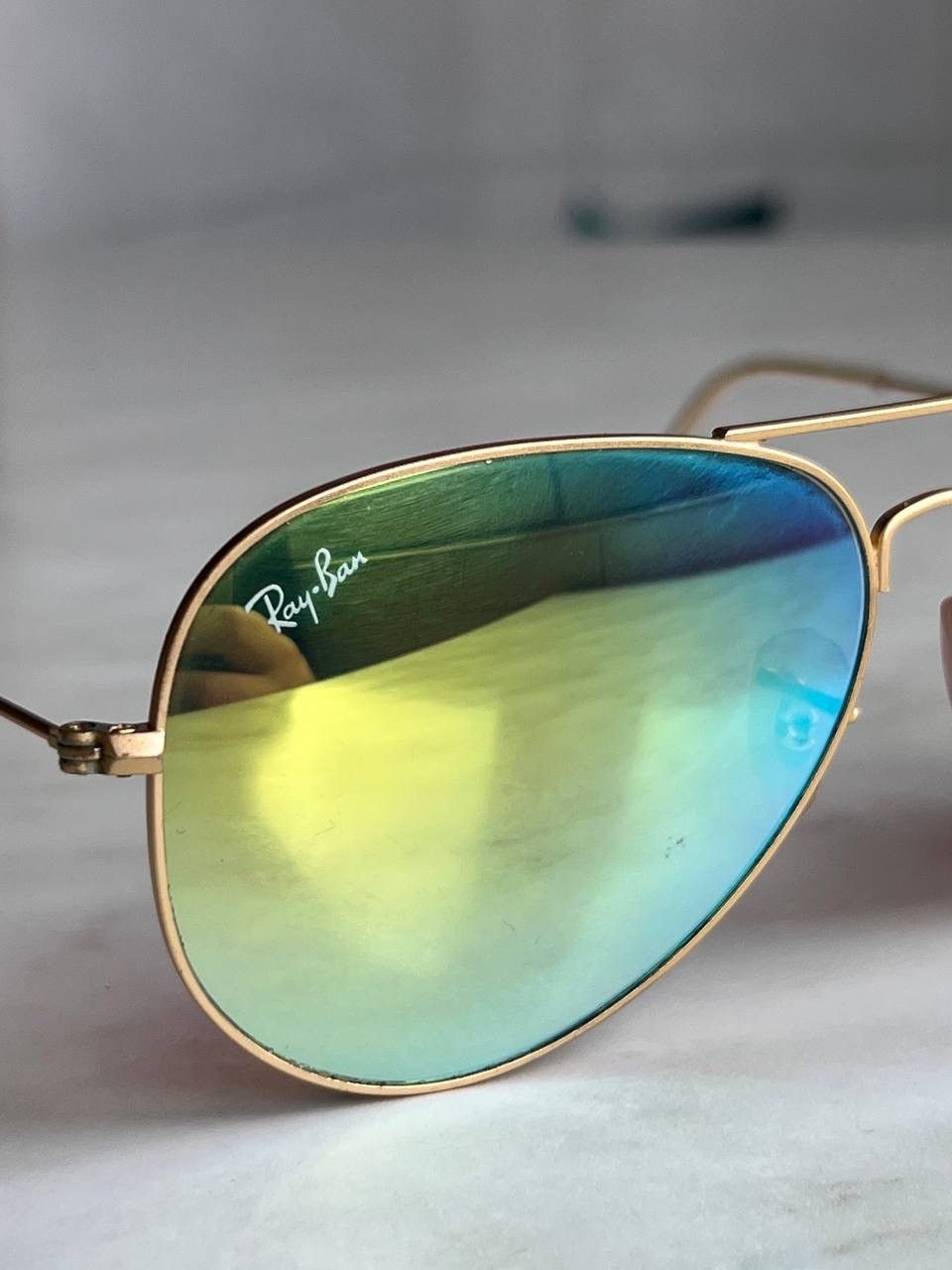RayBan Vintage Ray Ban Aviator Gold Frame Sunglasses Size ONE SIZE - 3 Thumbnail