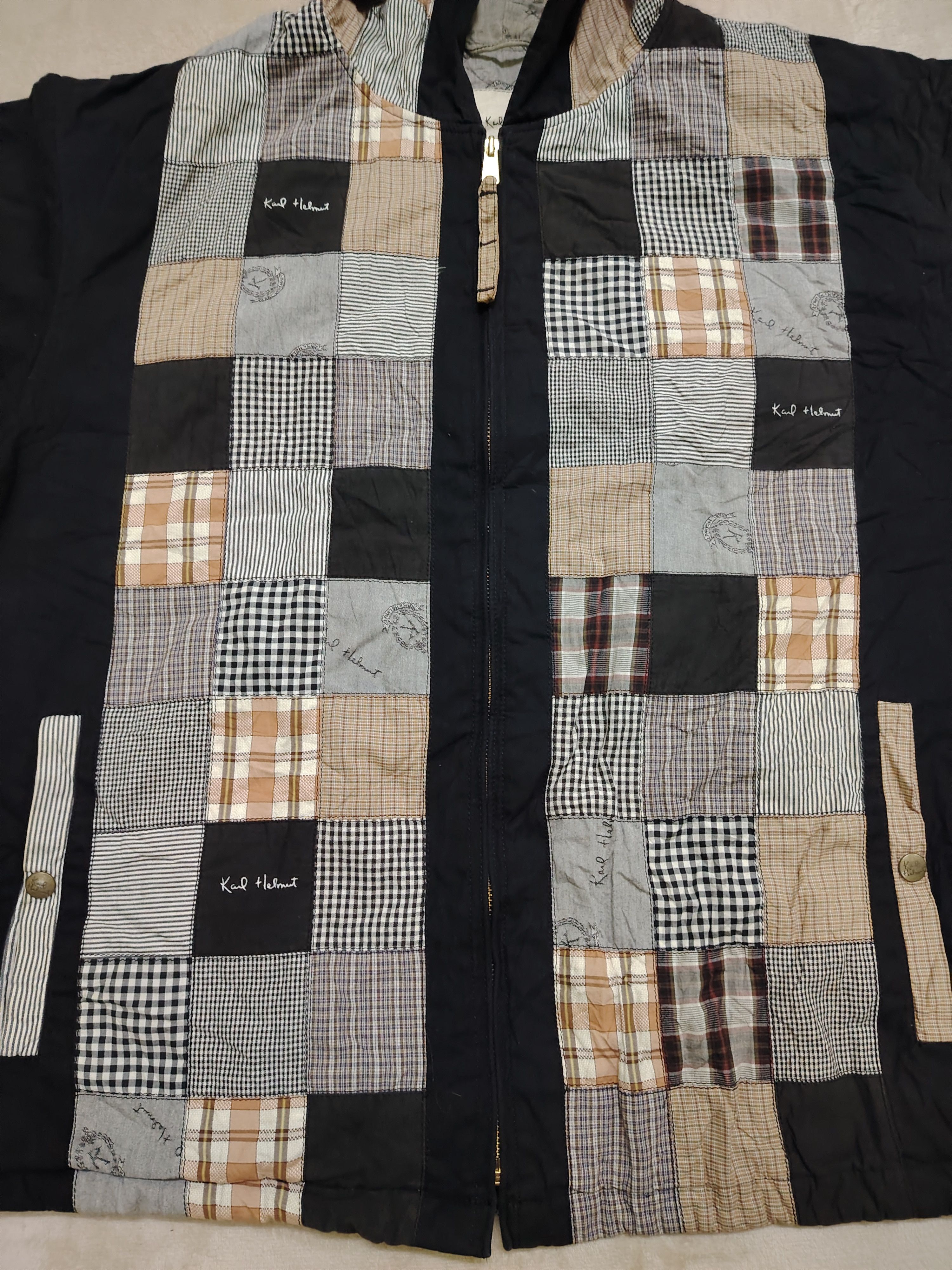 Karl Helmut Karl Helmut Full Patches Hooded Bomber Jacket Size US XL / EU 56 / 4 - 9 Thumbnail