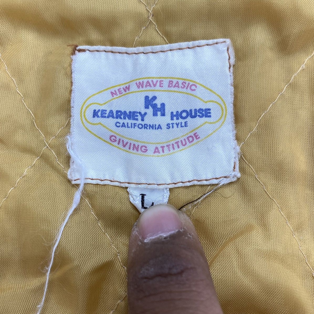 Japanese Brand Vintage Kearney House Quilted Work Jacket Canvas Rust Brown Size US L / EU 52-54 / 3 - 10 Thumbnail