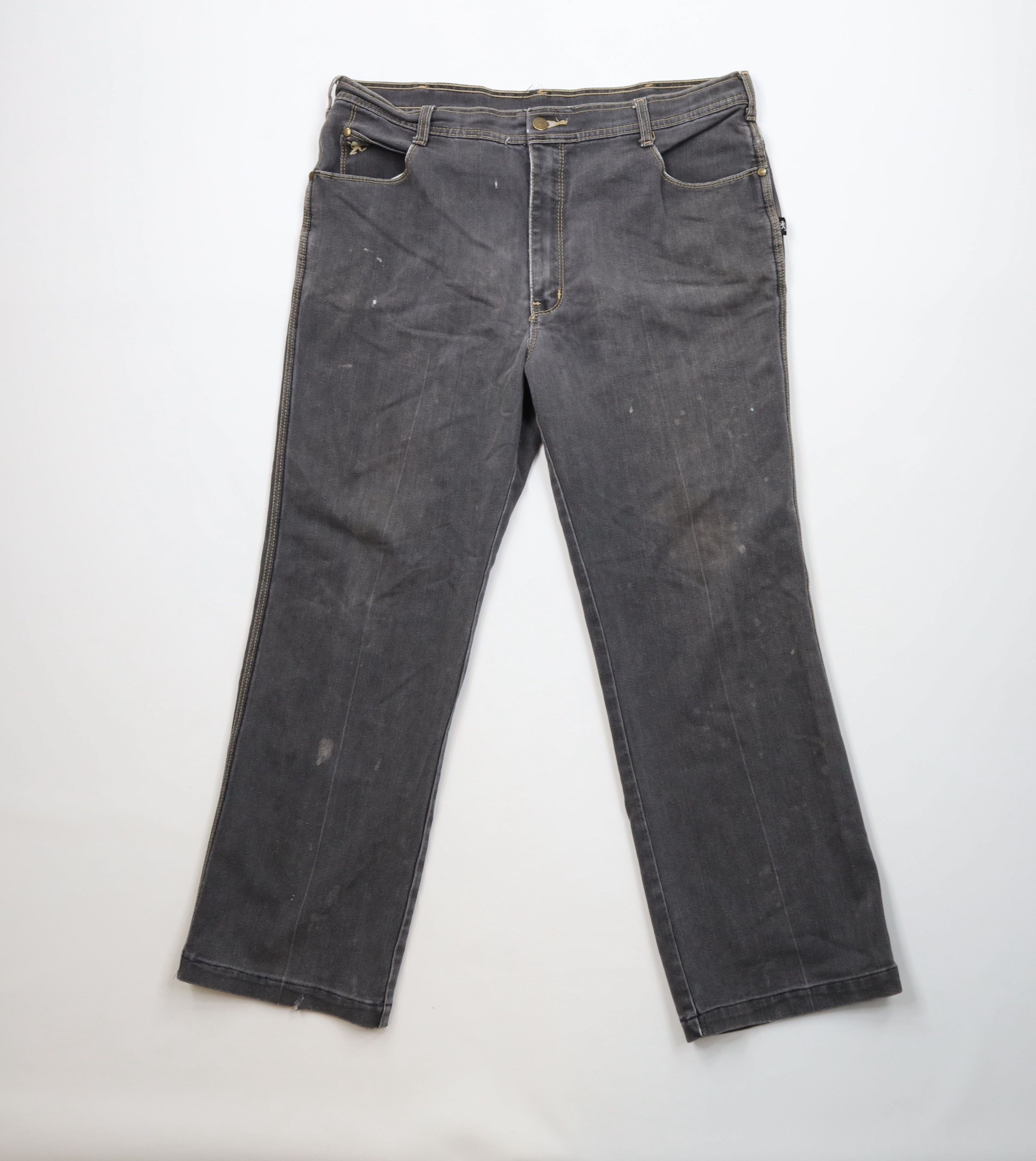 Vintage Vintage 80s 90s Streetwear Stretch Flared Wide Leg Jeans Size US 38 / EU 54 - 1 Thumbnail