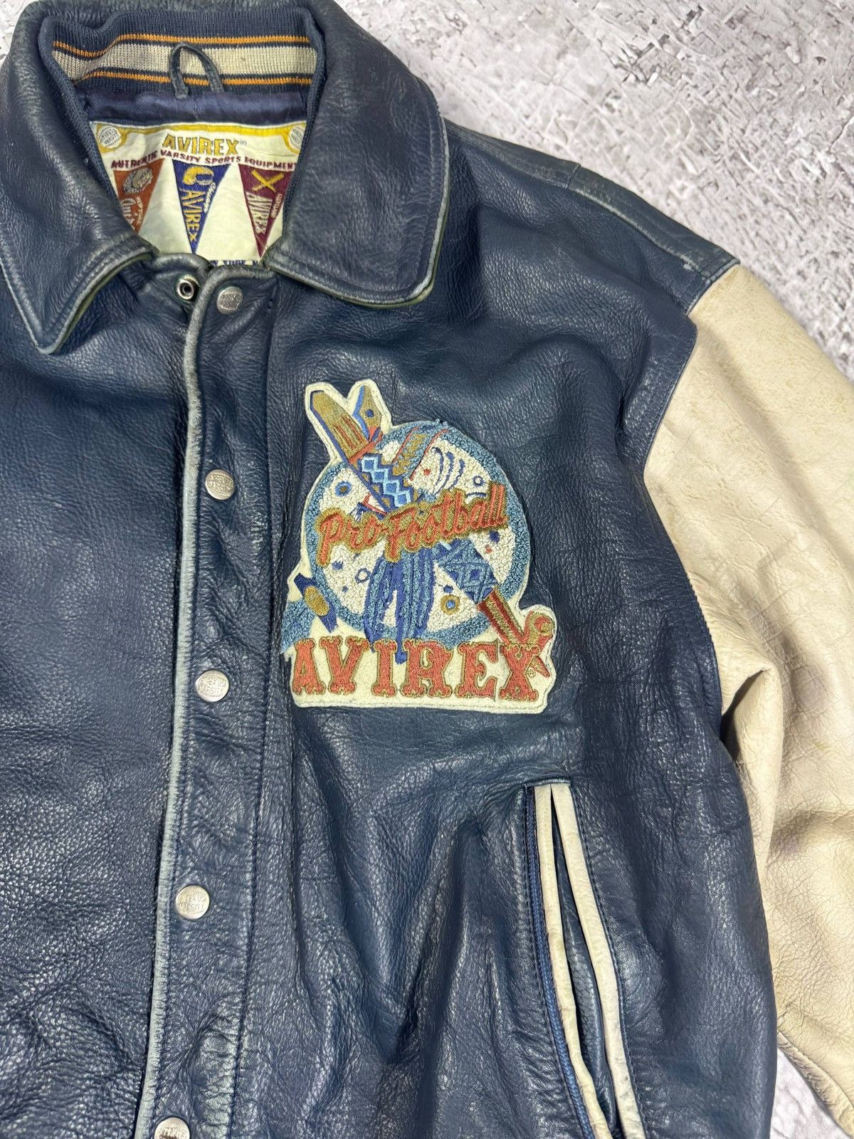 Avirex Vintage AVIREX LEAther Jacket Indian Oorang size M USA Size US M / EU 48-50 / 2 - 4 Thumbnail