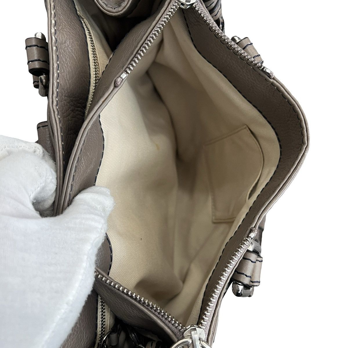 Chloe Chloé Paddington Handbag Taupe Size ONE SIZE - 12 Thumbnail