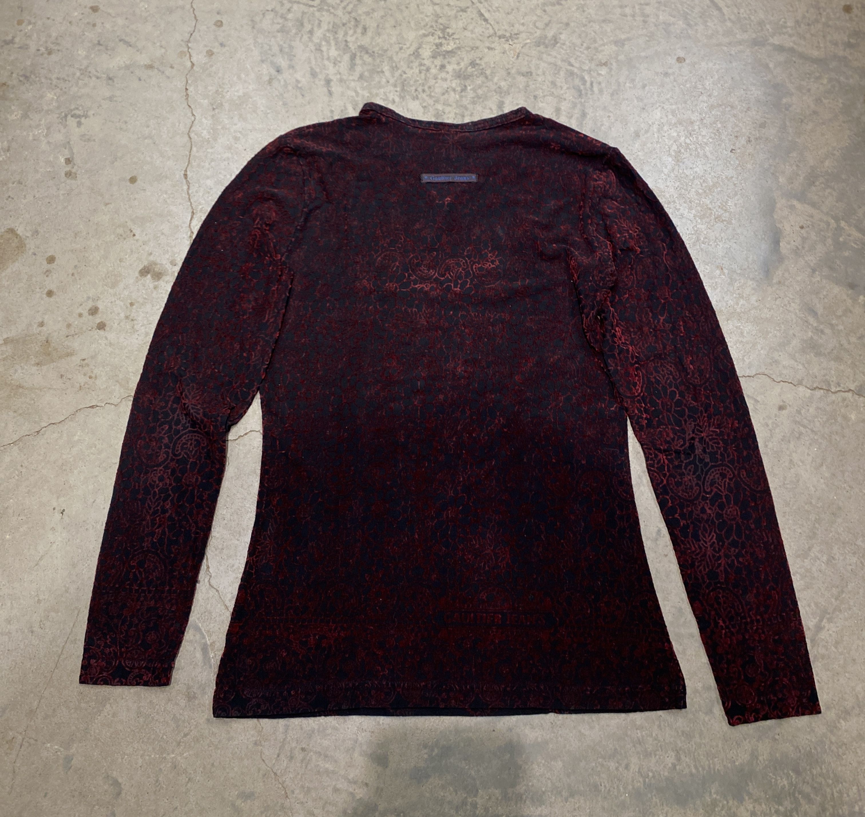 Jean Paul Gaultier Jean Paul Gaultier AW1998 "Vampire" Long-sleeved Viscose Top Size S / US 4 / IT 40 - 2 Thumbnail