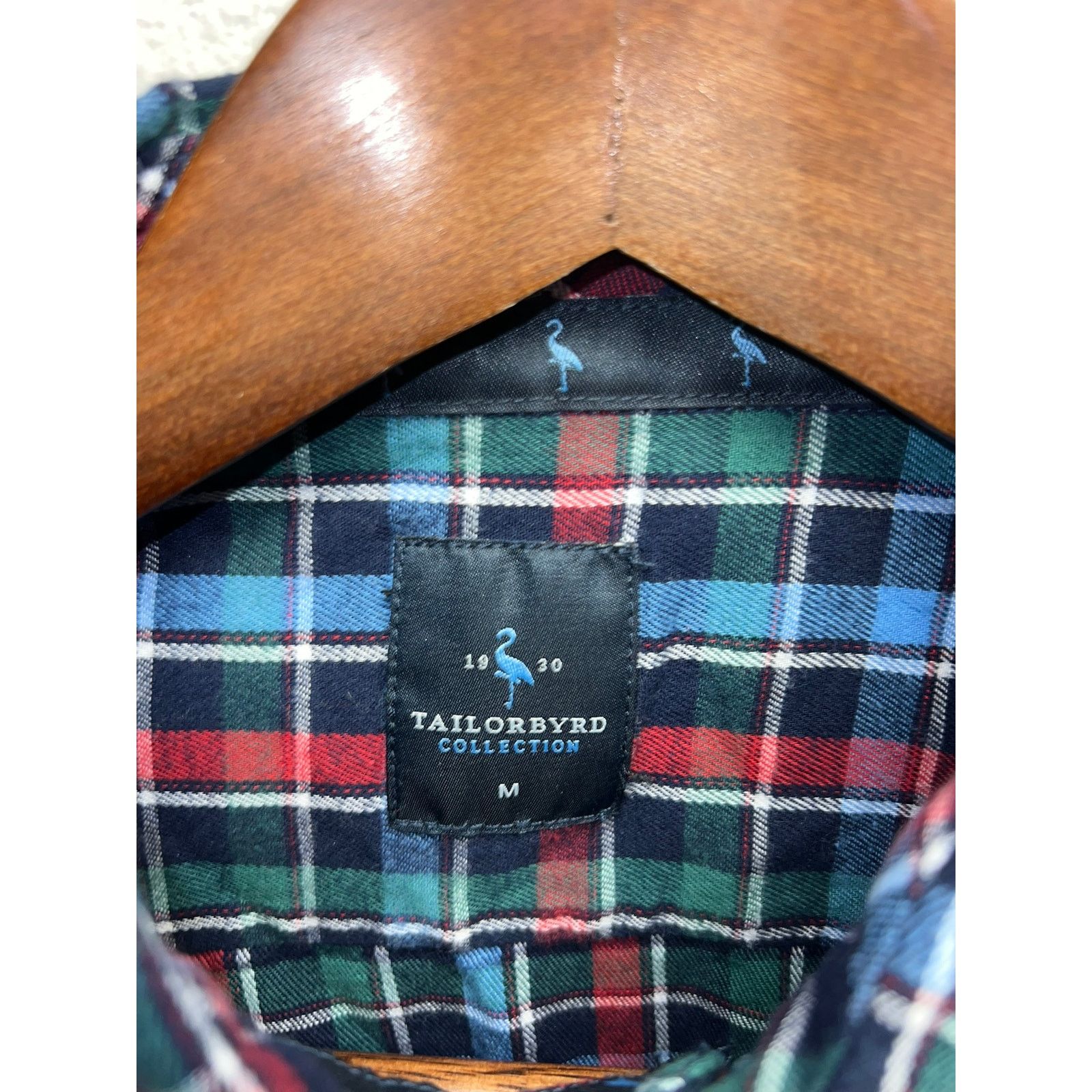 Tailorbyrd Tailorbyrd Button Up Shirt Red Blue Flannel 1930 Collection Size US M / EU 48-50 / 2 - 6 Thumbnail
