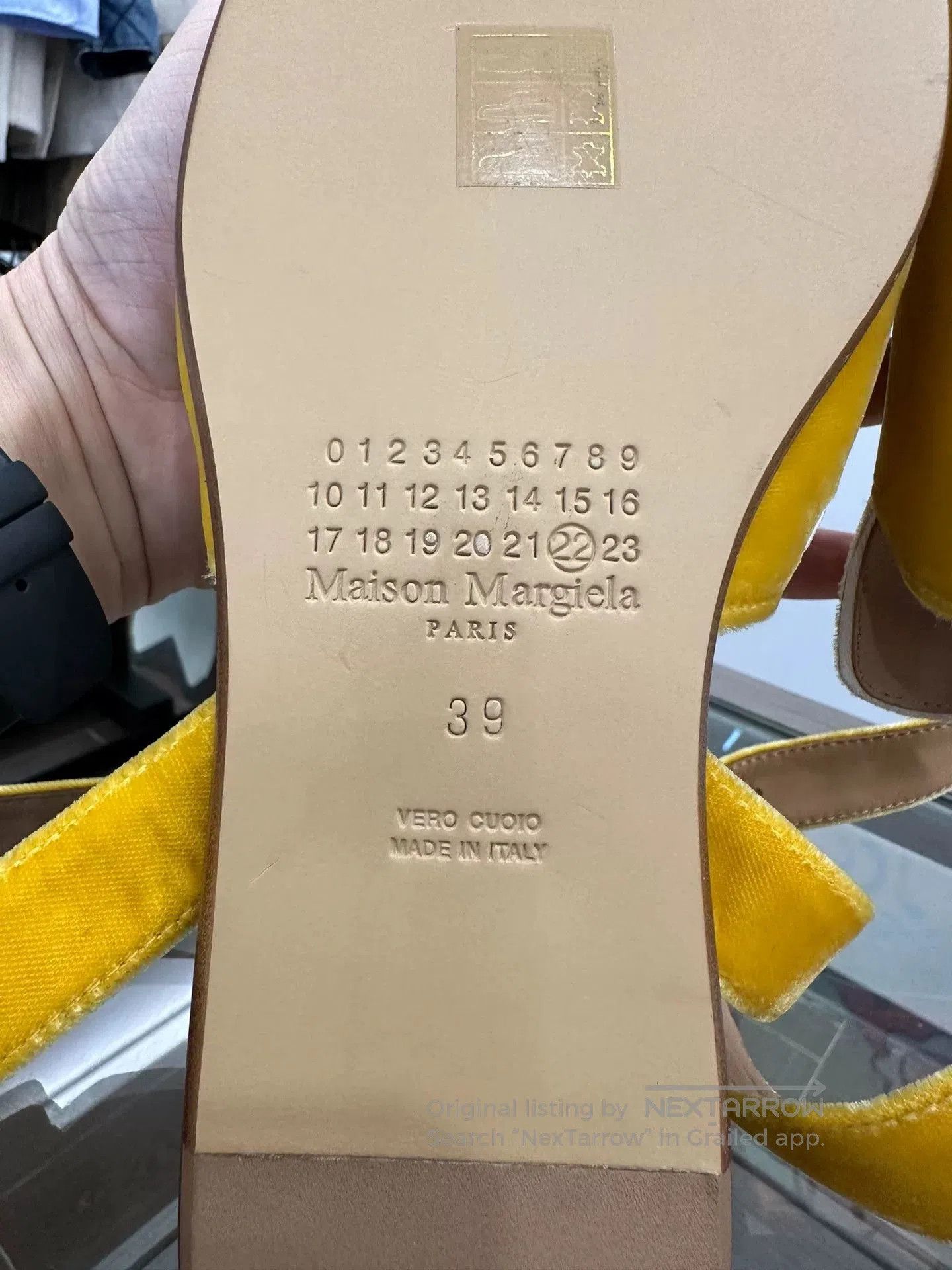 Maison Margiela Maison Margiela Yellow Velvet Split. Size US 8 / IT 38 - 9 Thumbnail