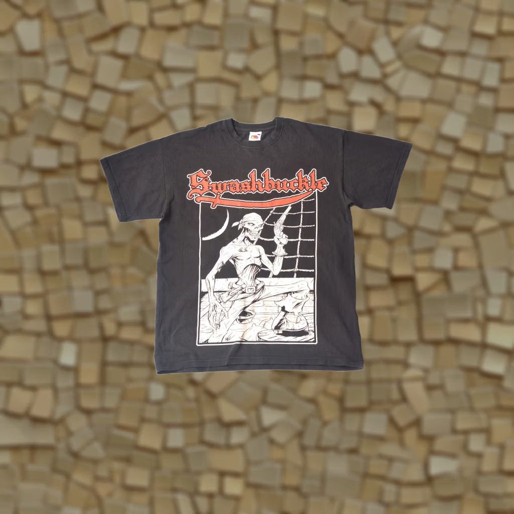 Fruit Of The Loom Fruit of the Loom Swashbuckle We Stole Your S**t Vintage Metal T-Shirt M Black Mens XS? Size US M / EU 48-50 / 2 - 1 Thumbnail