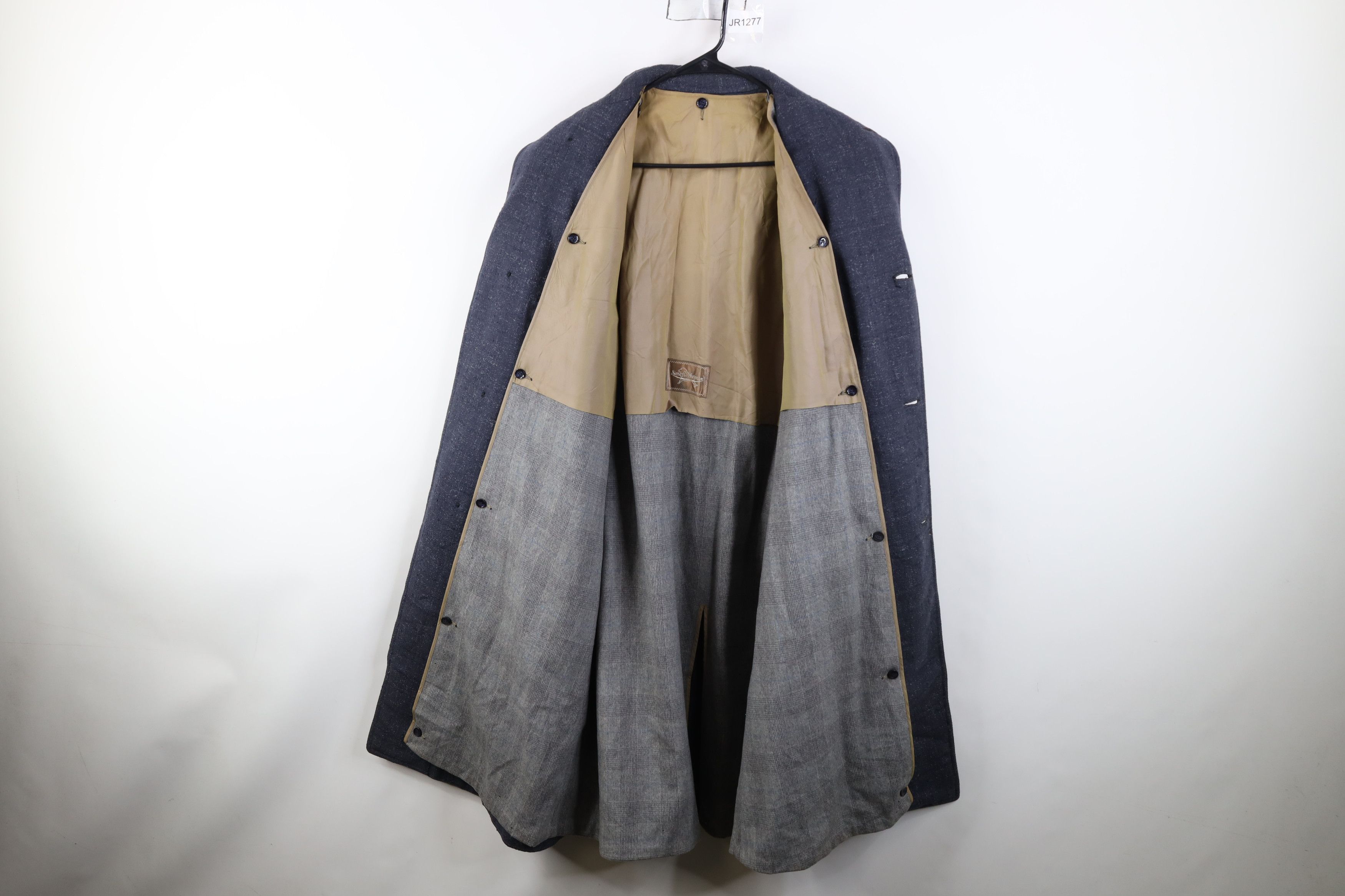 Vintage Vintage 50s Rockabilly Atomic Wool Tweed Overcoat Jacket Size US XXL / EU 58 / 5 - 10 Thumbnail