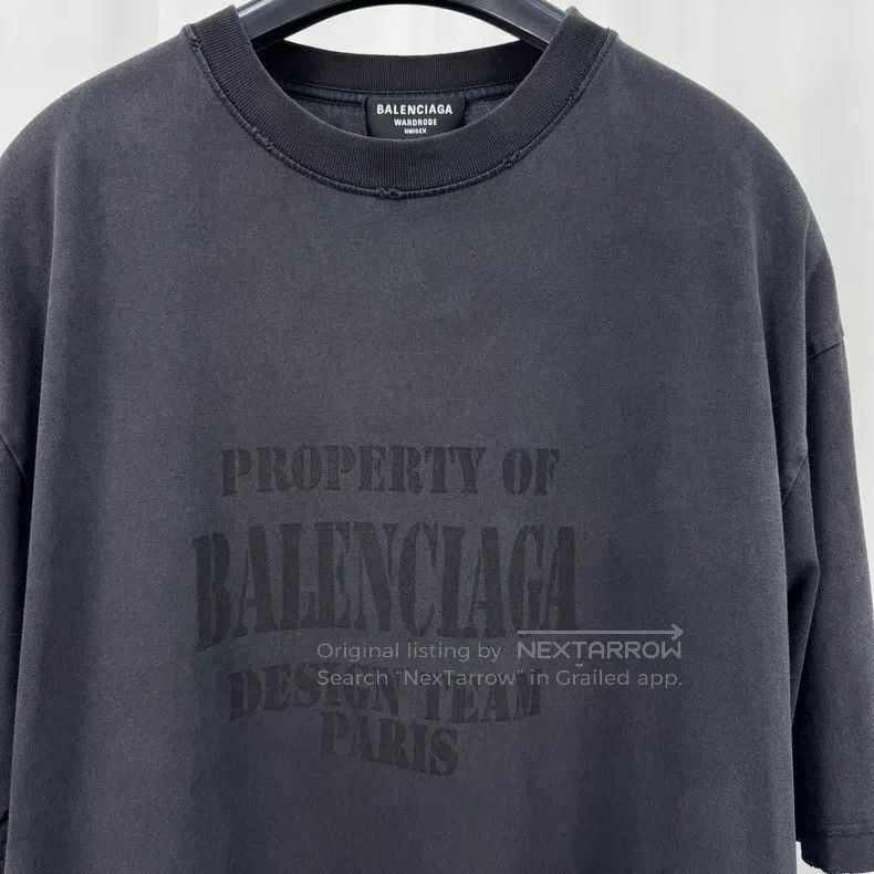 Balenciaga Balenciaga Water-Wash Print Letter Short Sleeve Size US M / EU 48-50 / 2 - 3 Thumbnail
