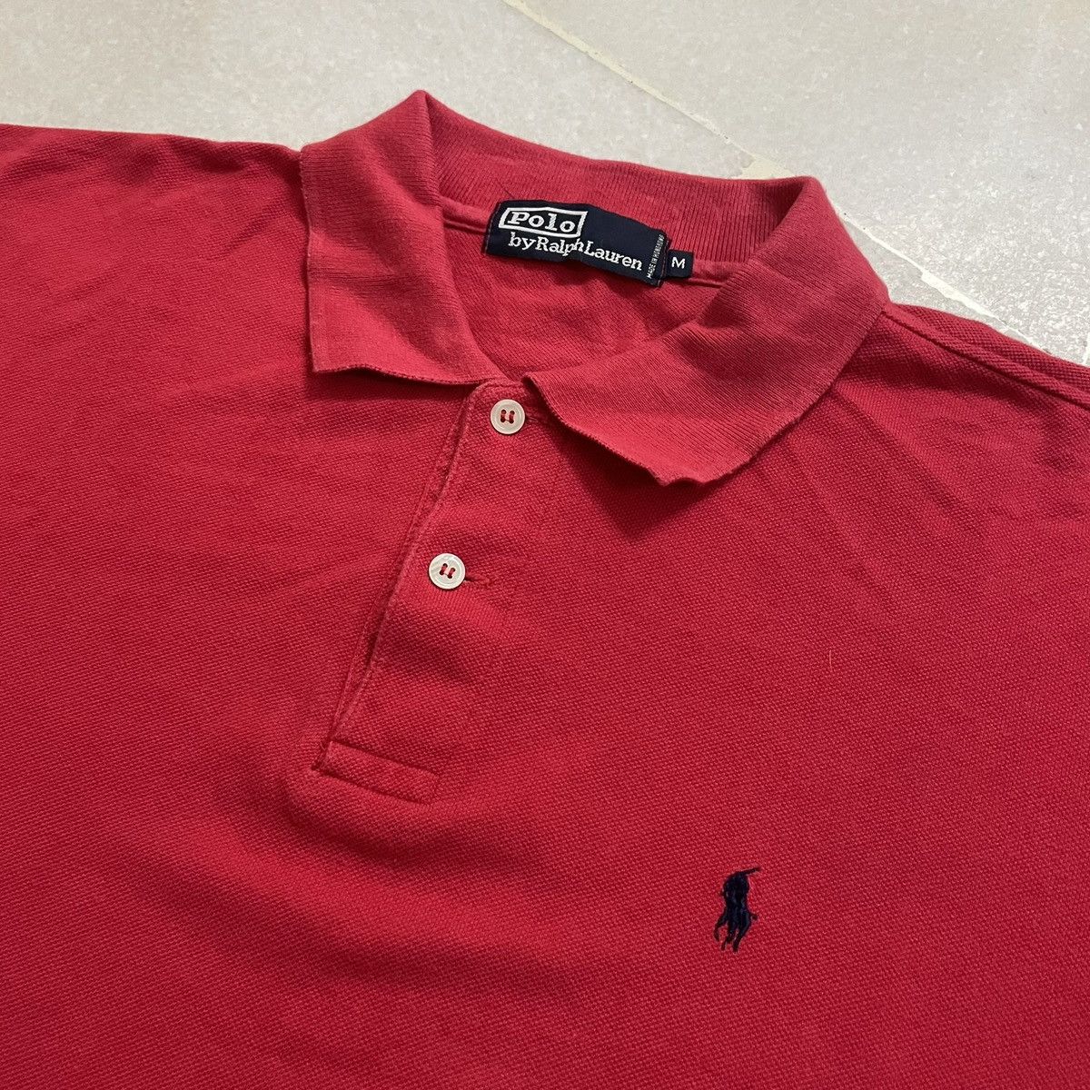 Polo Ralph Lauren Vintage Collar Polo Raplh Lauren Red Size US M / EU 48-50 / 2 - 3 Thumbnail