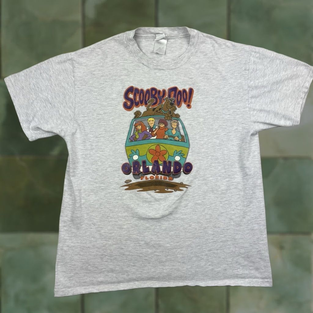 Vintage VINTAGE Hanna Barbera Scooby Doo T Shirt Adult Large Gray Cartoon 90s USA Mens Size US L / EU 52-54 / 3 - 1 Thumbnail