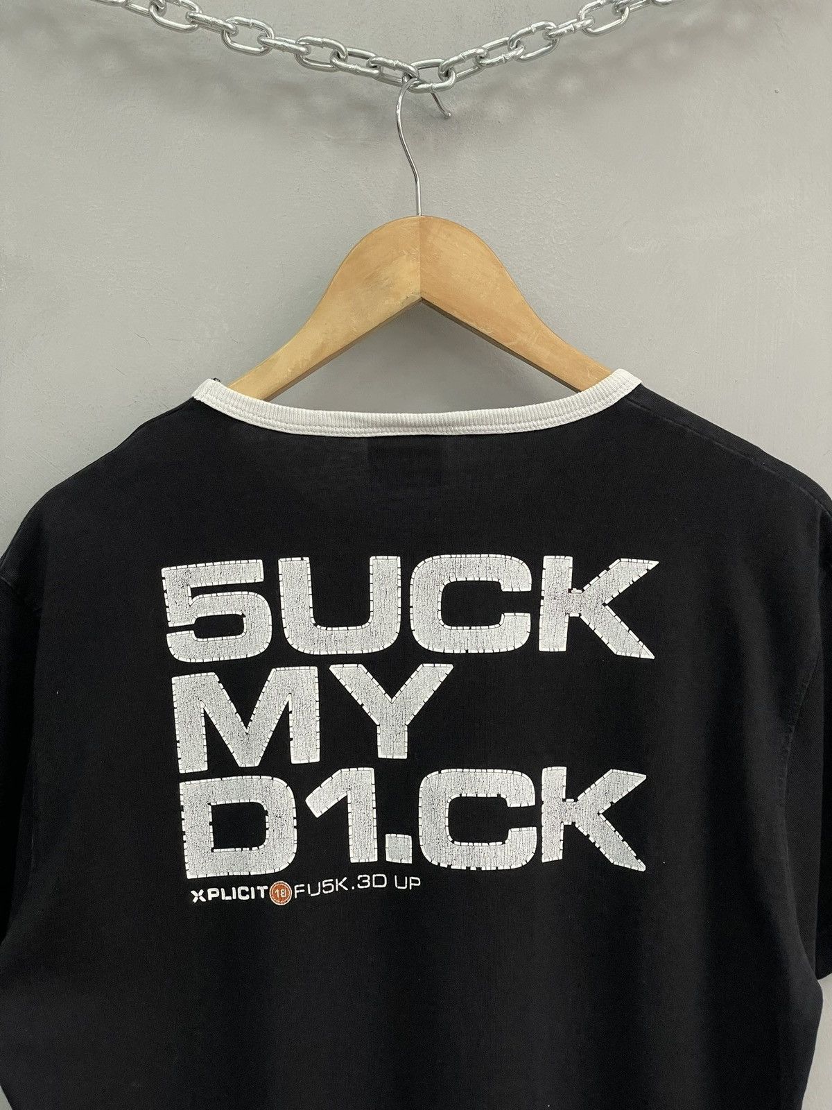 Designer Vintage Fishbone Suck My Dick Xplicit Layered Tee Sz XL Size US L / EU 52-54 / 3 - 11 Thumbnail