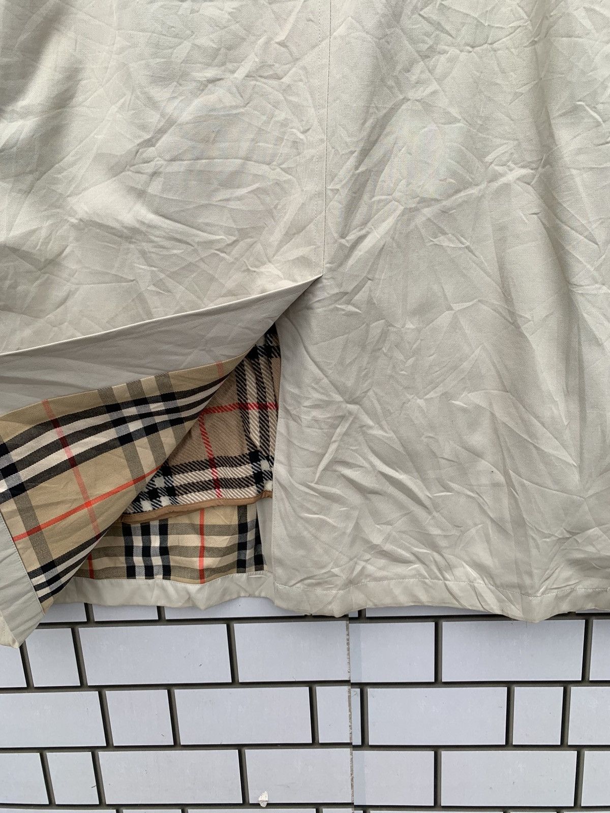 Burberry × Burberry Prorsum × Vintage Vintage Burberrys Nova Check Trench Coat Jacket Size US L / EU 52-54 / 3 - 13 Thumbnail