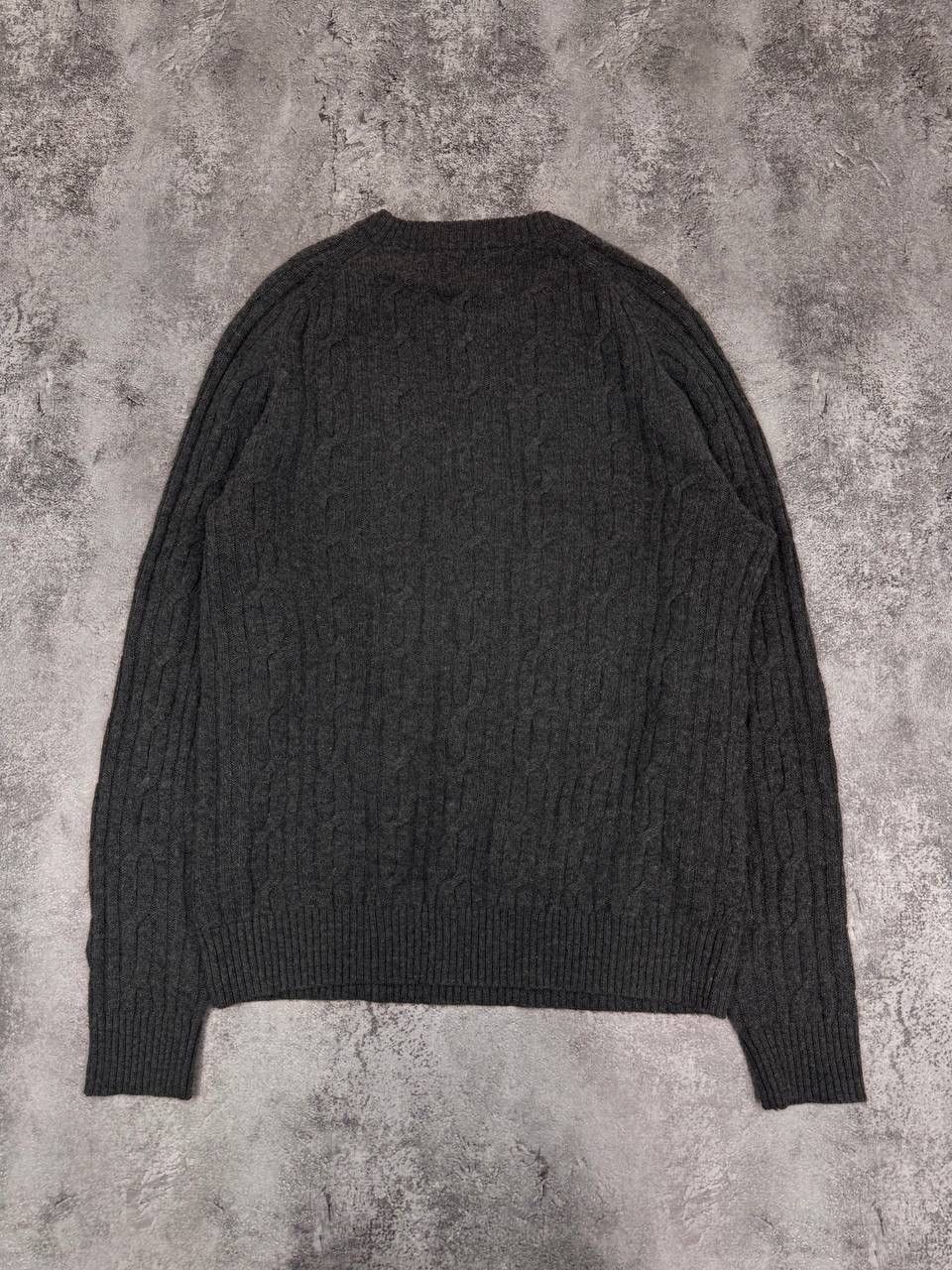 Gant GANT Men's Grey Cable Knit Sweater Size M Size US M / EU 48-50 / 2 - 5 Thumbnail