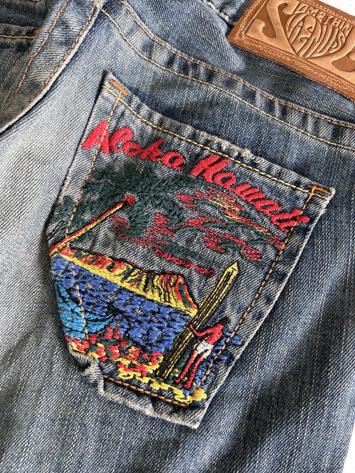 Japanese Brand × Vintage Vintage Japanese EDWIN Something bush pant flare Jeans Size US 29 - 10 Thumbnail