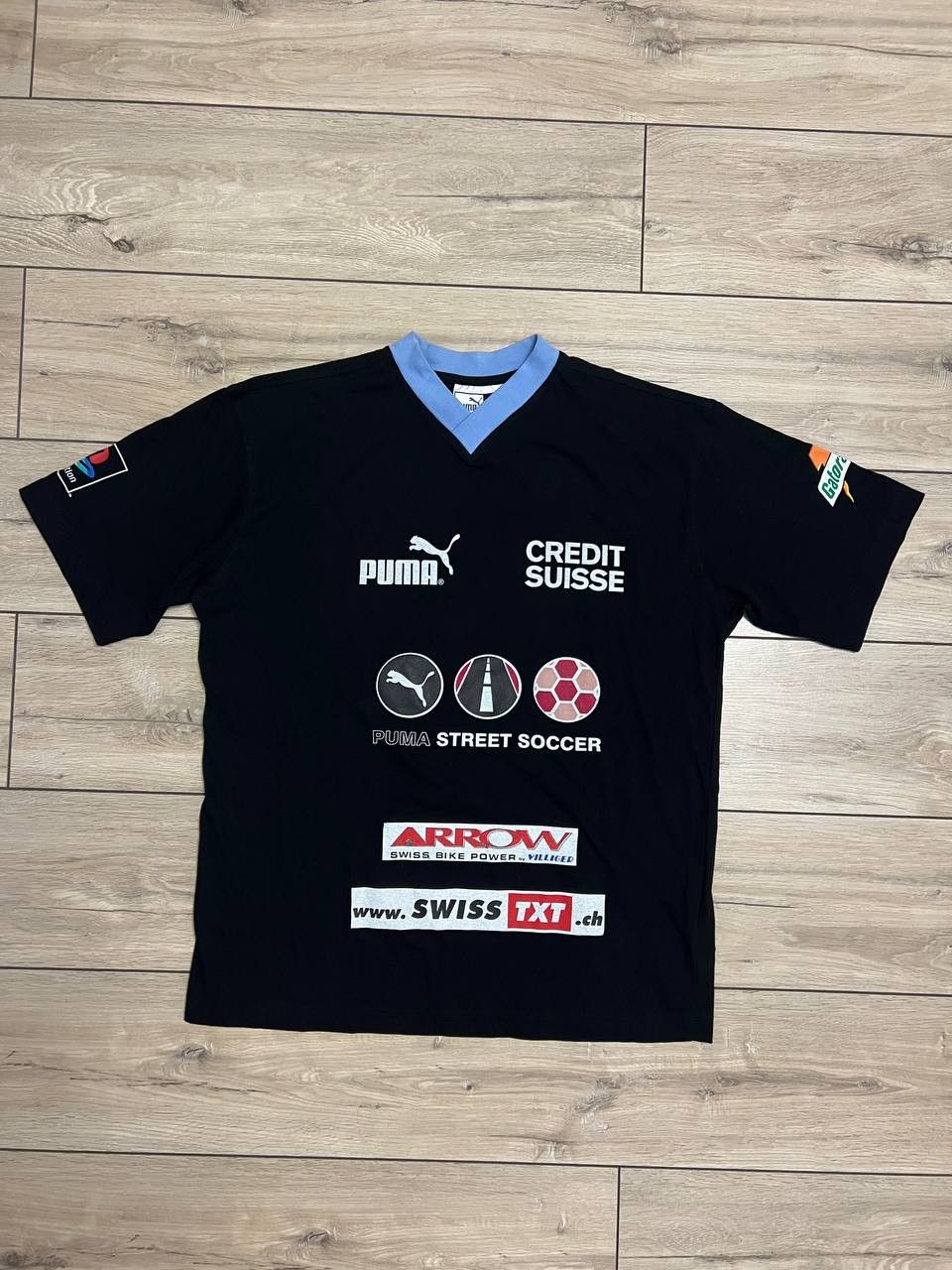 Puma Puma Vintage Street Soccer T-shirt Black sz M Credit Suisse Size US L / EU 52-54 / 3 - 1 Thumbnail