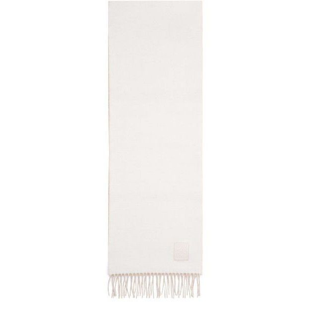 Loewe LOEWE Two Side White Pink Cashmere Wool Scarf New & Authenti Size ONE SIZE - 1 Thumbnail