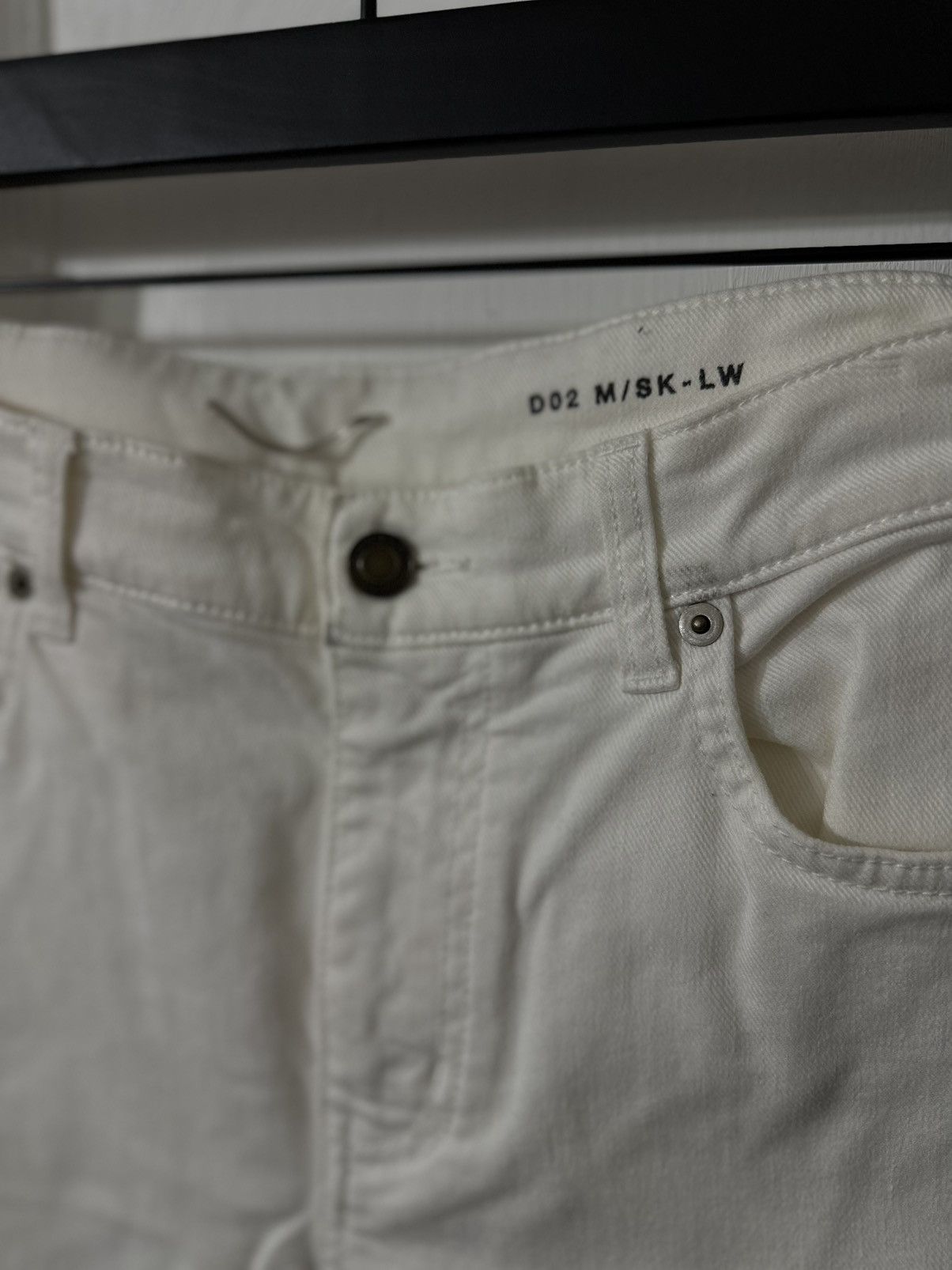 Saint Laurent Paris FW16 White Skinny Denim Size US 31 - 2 Thumbnail