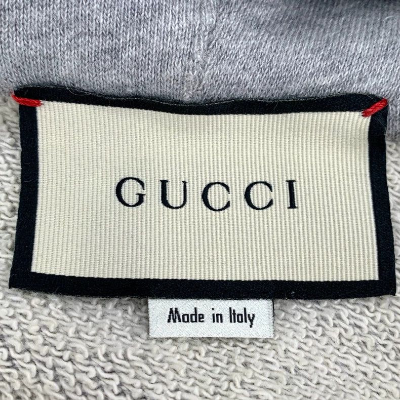 Gucci GucciGray bow letter logo cotton hooded drawstring zipper s Size M / US 6-8 / IT 42-44 - 6 Thumbnail
