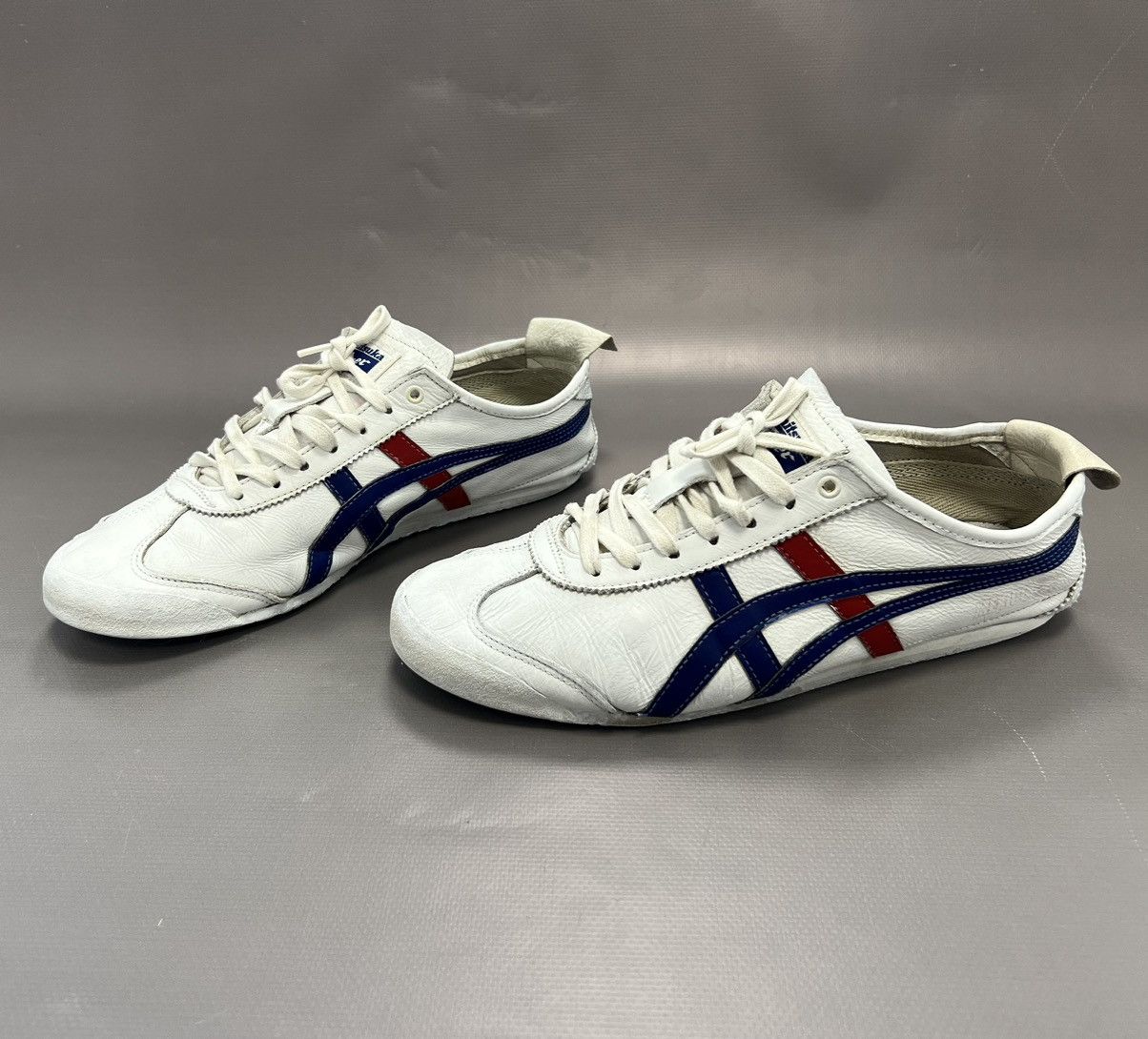 Asics × Japanese Brand × Vintage Asics Tiger Onitsuka Mexico 66 White Leather Sneakers Sz 8 Size US 8 / EU 41 - 4 Thumbnail